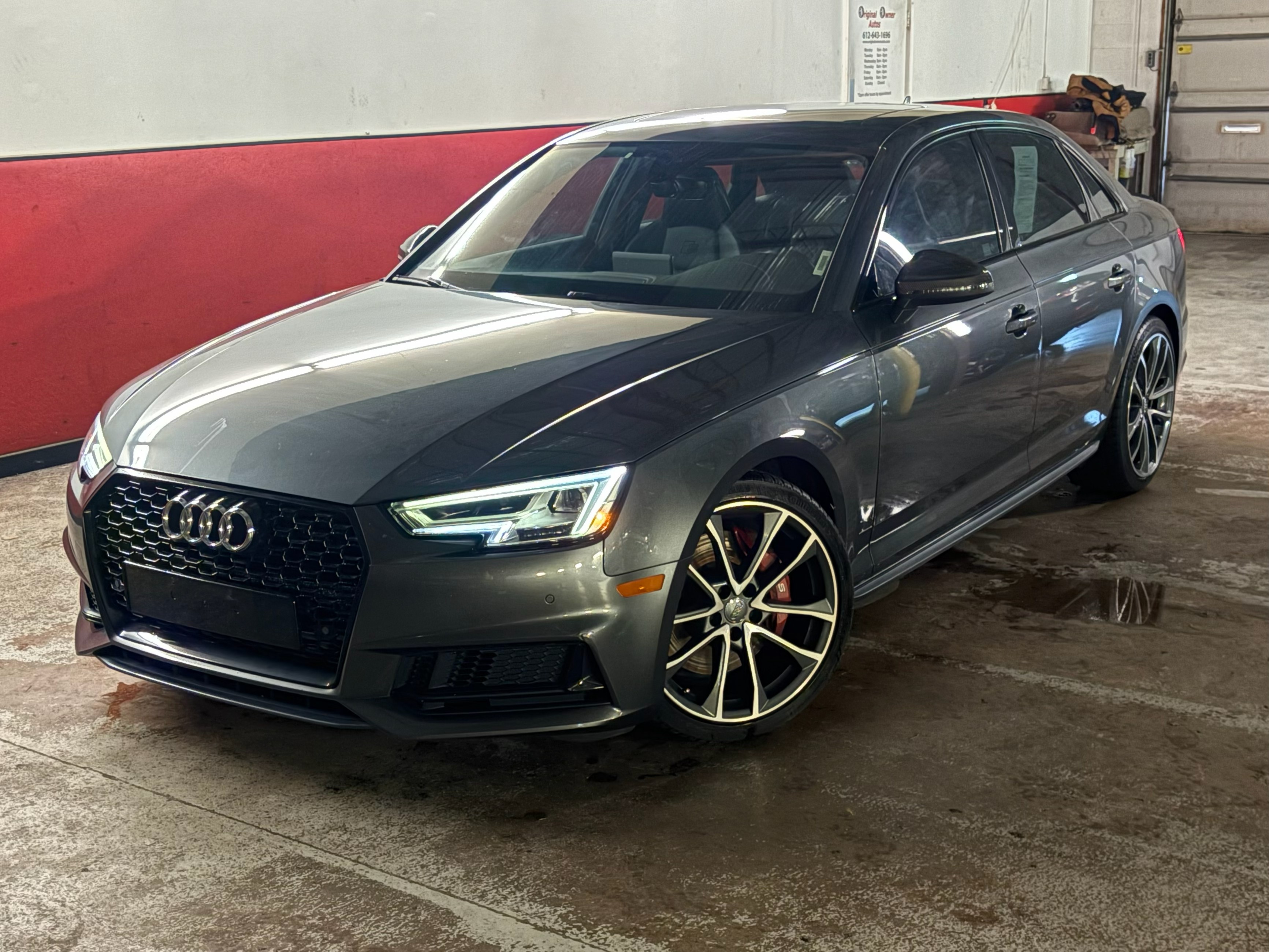 Gray 2018 Audi S4 Sedan All-Wheel Drive Automatic