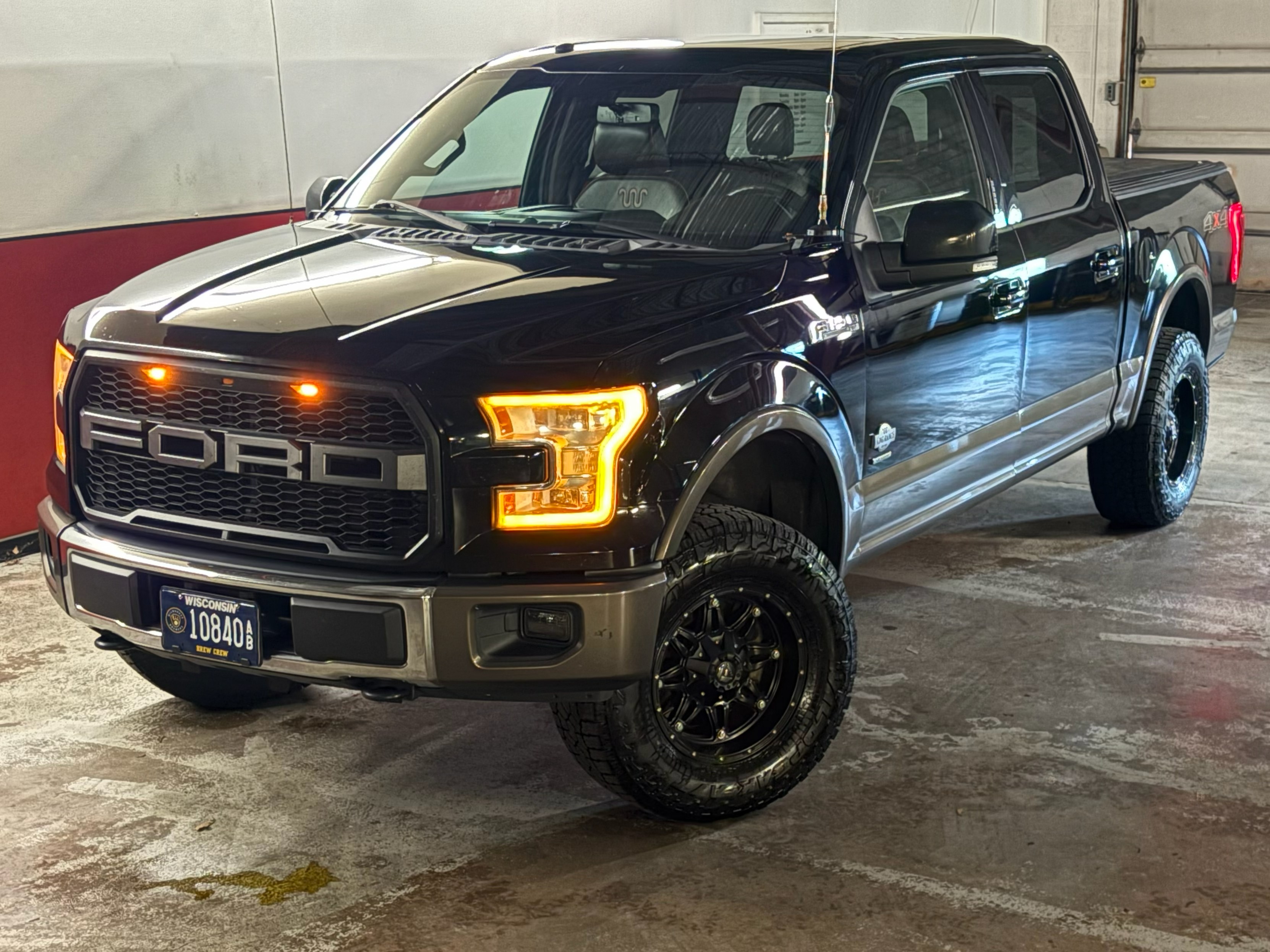 Black 2017 Ford F-150 Pickup Truck Four-Wheel Drive Automatic