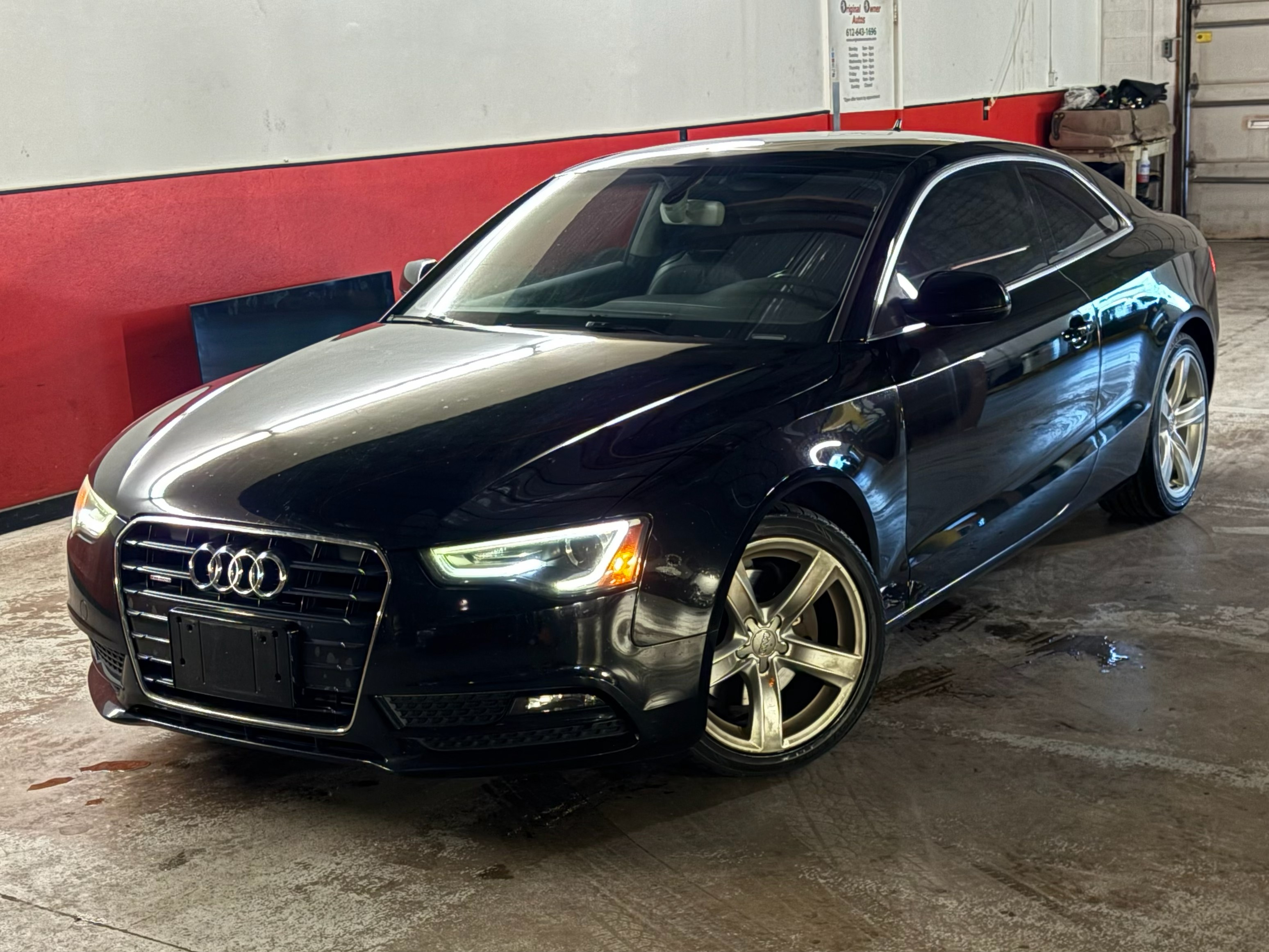 Black 2013 Audi A5 Coupe All-Wheel Drive Automatic