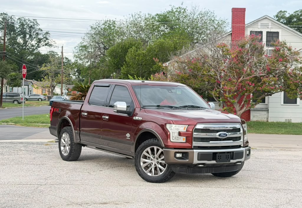 Red 2016 Ford F-150 Pickup Truck Four-Wheel Drive Automatic