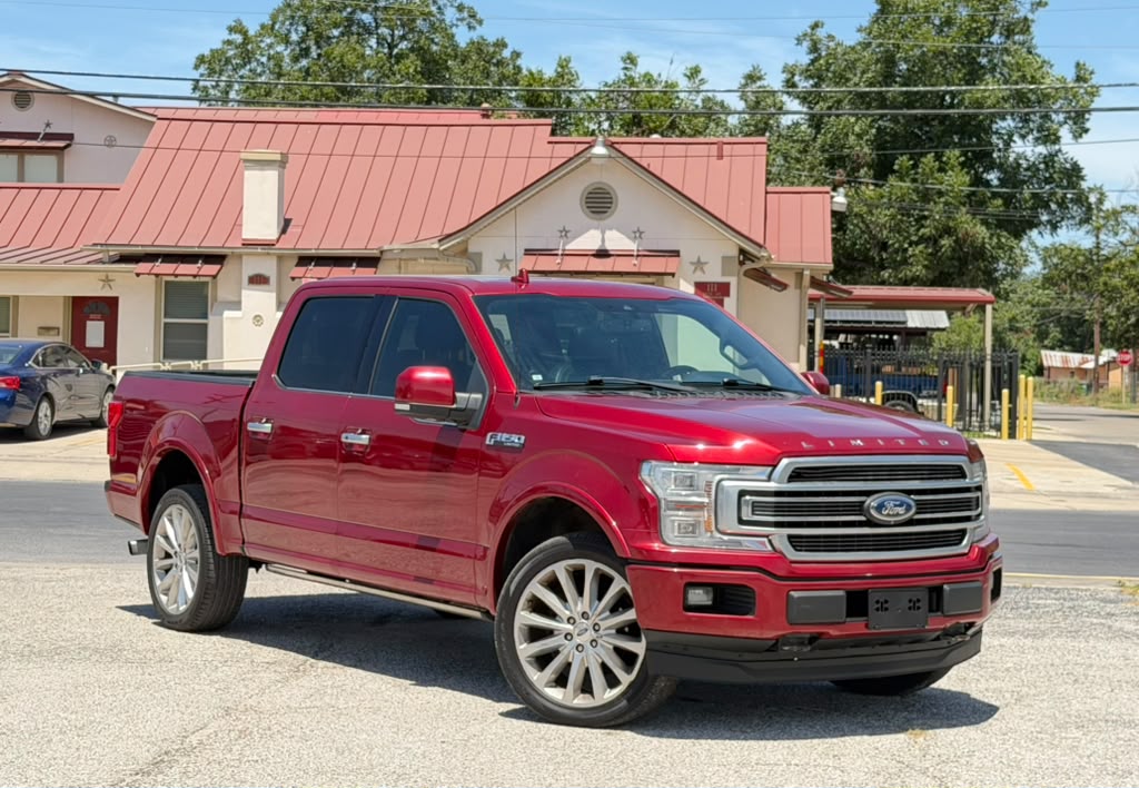 Red 2018 Ford F-150 Pickup Truck Four-Wheel Drive Automatic