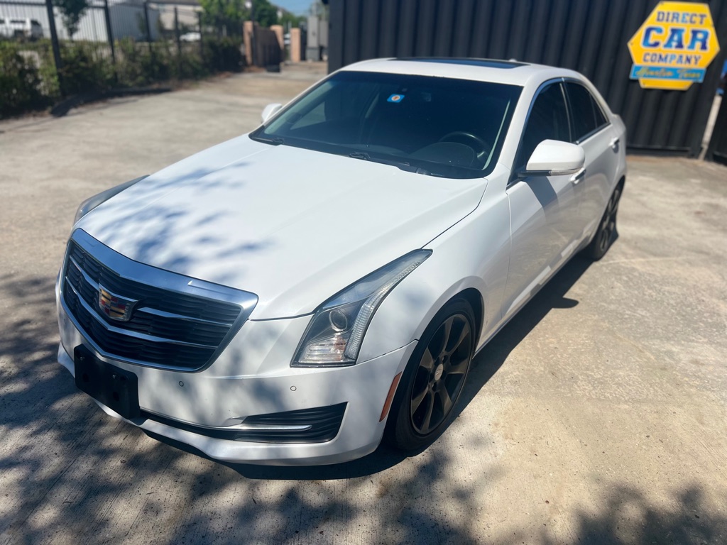 White 2015 Cadillac ATS 2.0T Luxury RWD Sedan Rear-Wheel Drive Automatic