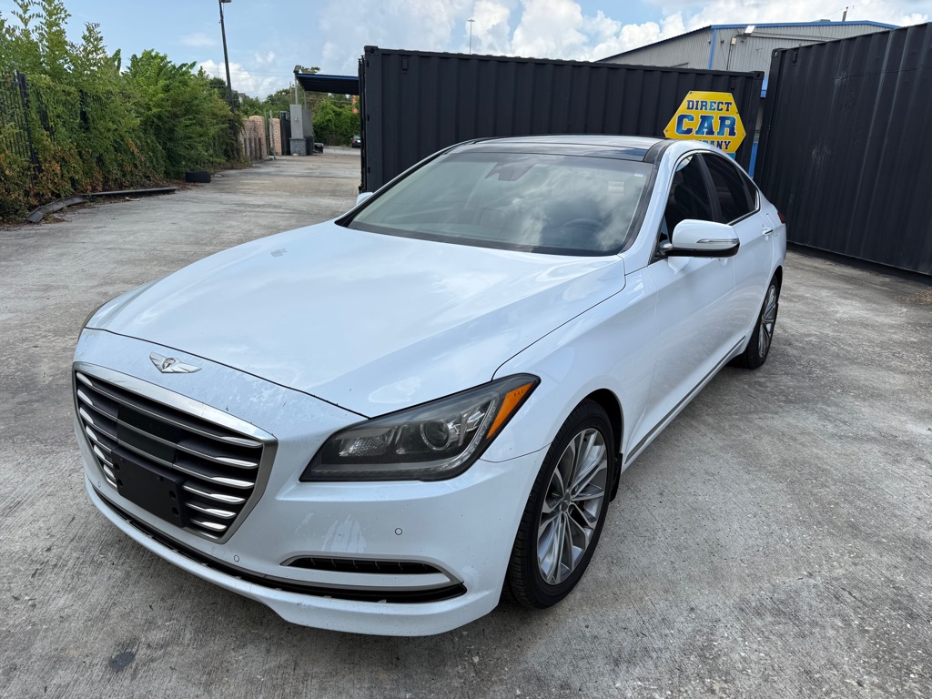 White 2015 Hyundai Genesis Sedan Rear-Wheel Drive Automatic