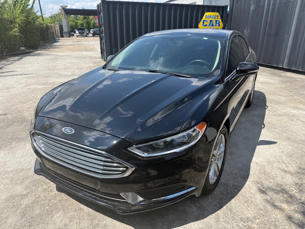 Black 2018 Ford Fusion Sedan Front-Wheel Drive Automatic