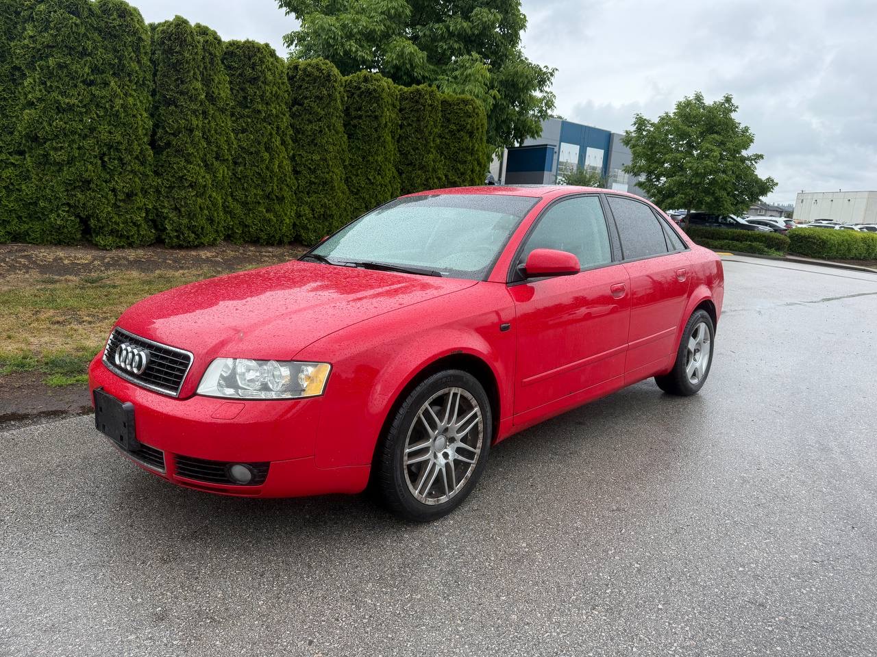 Red 2004 Audi A4 1.8T Turbo Sedan FWD Sedan Front-Wheel Drive Automatic