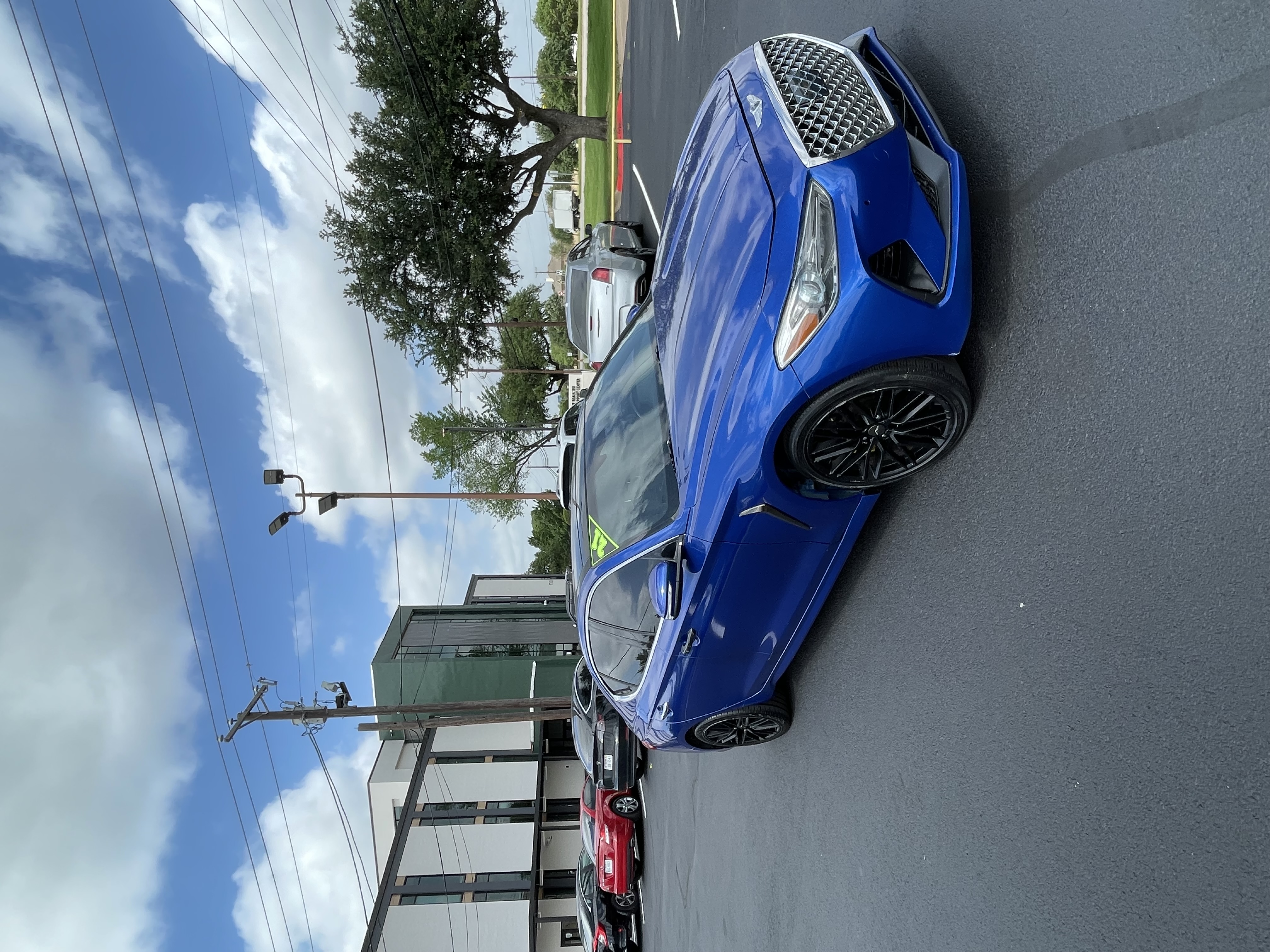Blue 2021 Genesis G70 2.0T RWD Sedan Rear-Wheel Drive Automatic