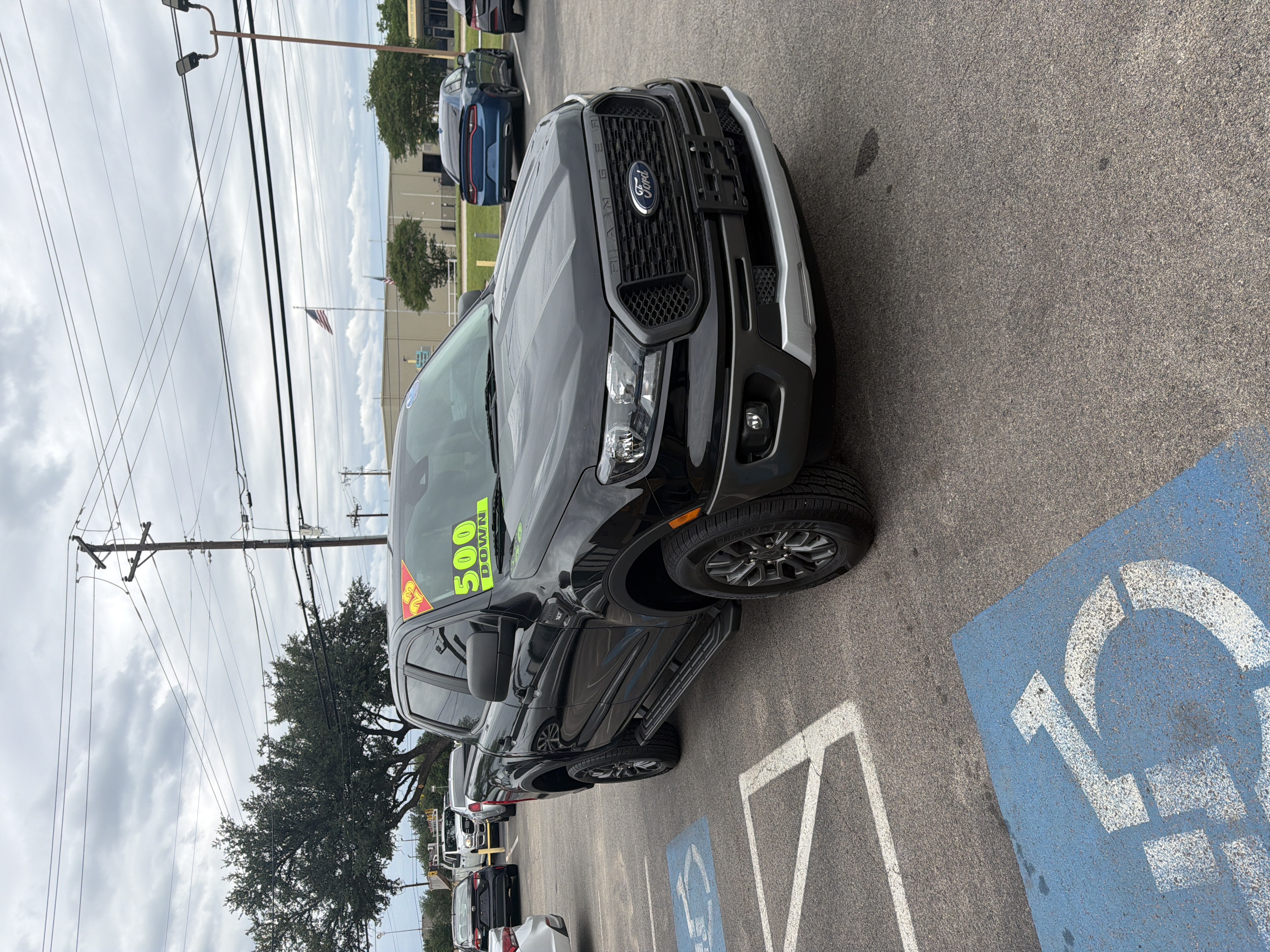Black 2023 Ford Ranger XLT SuperCrew RWD Pickup Truck 4X2 Automatic