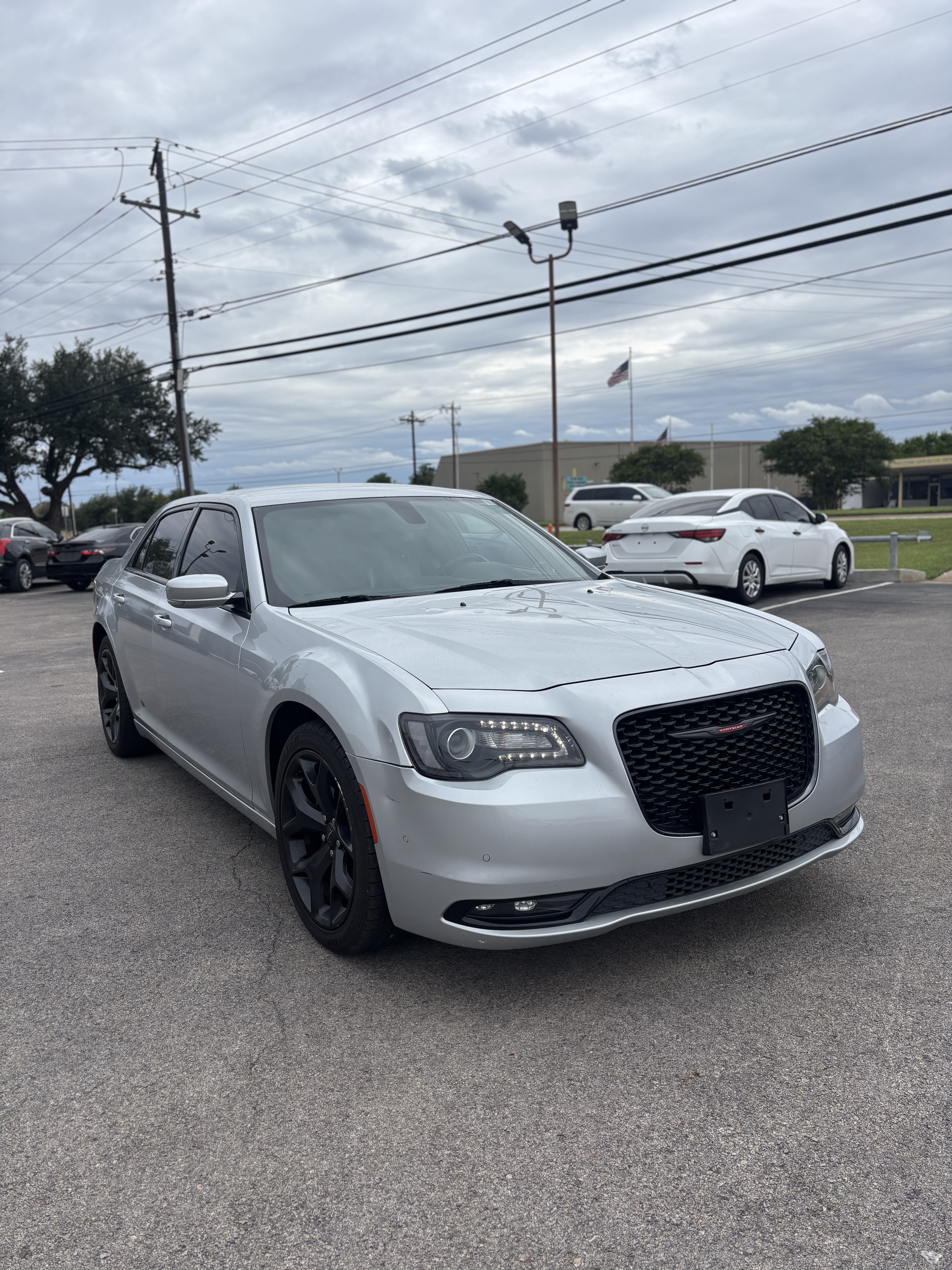 Silver 2021 Chrysler 300 S V6 RWD Sedan Rear-Wheel Drive Automatic