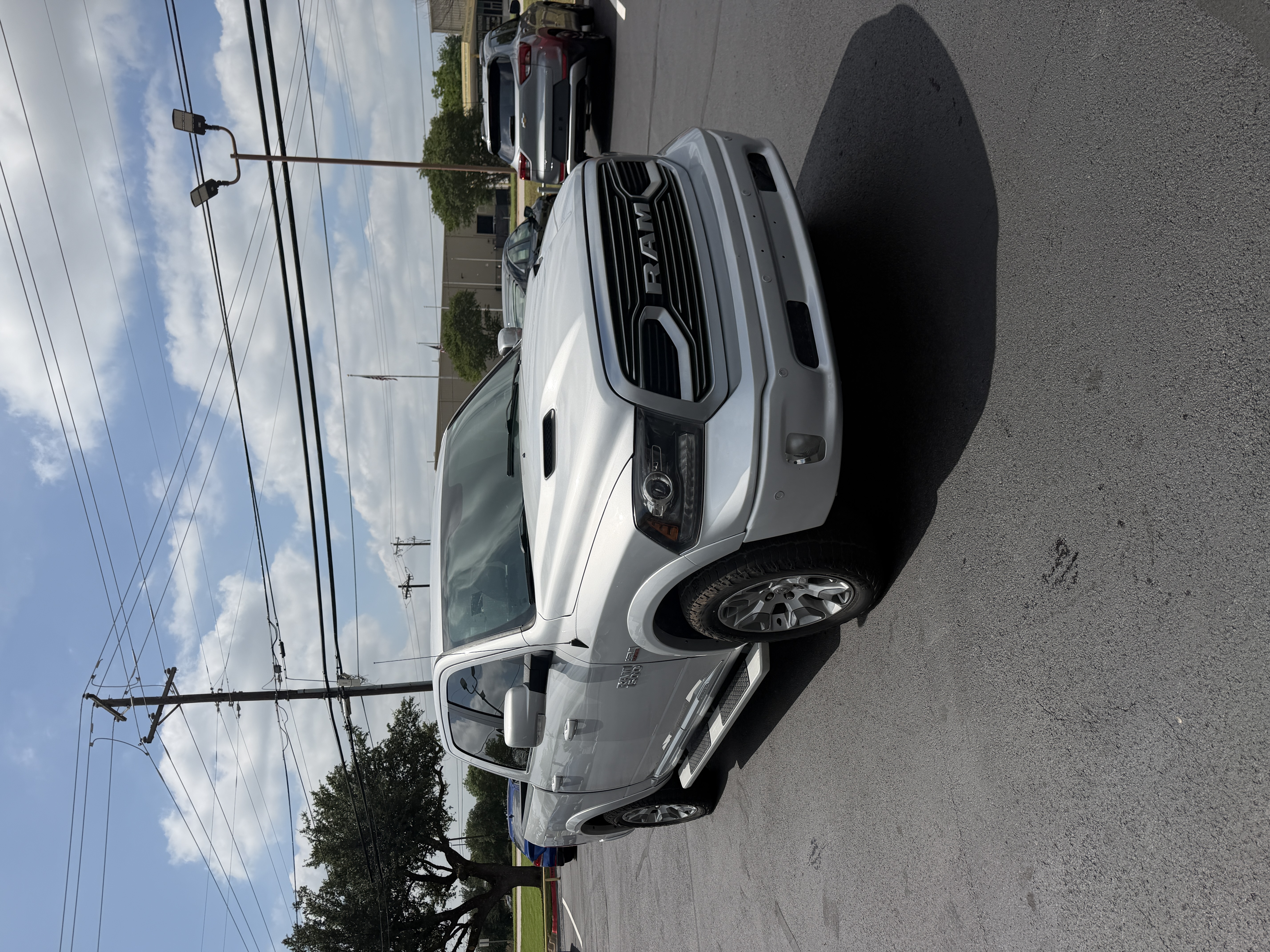 Silver 2018 RAM 1500 Laramie Limited Crew Cab 4WD Pickup Truck Four-Wheel Drive Automatic