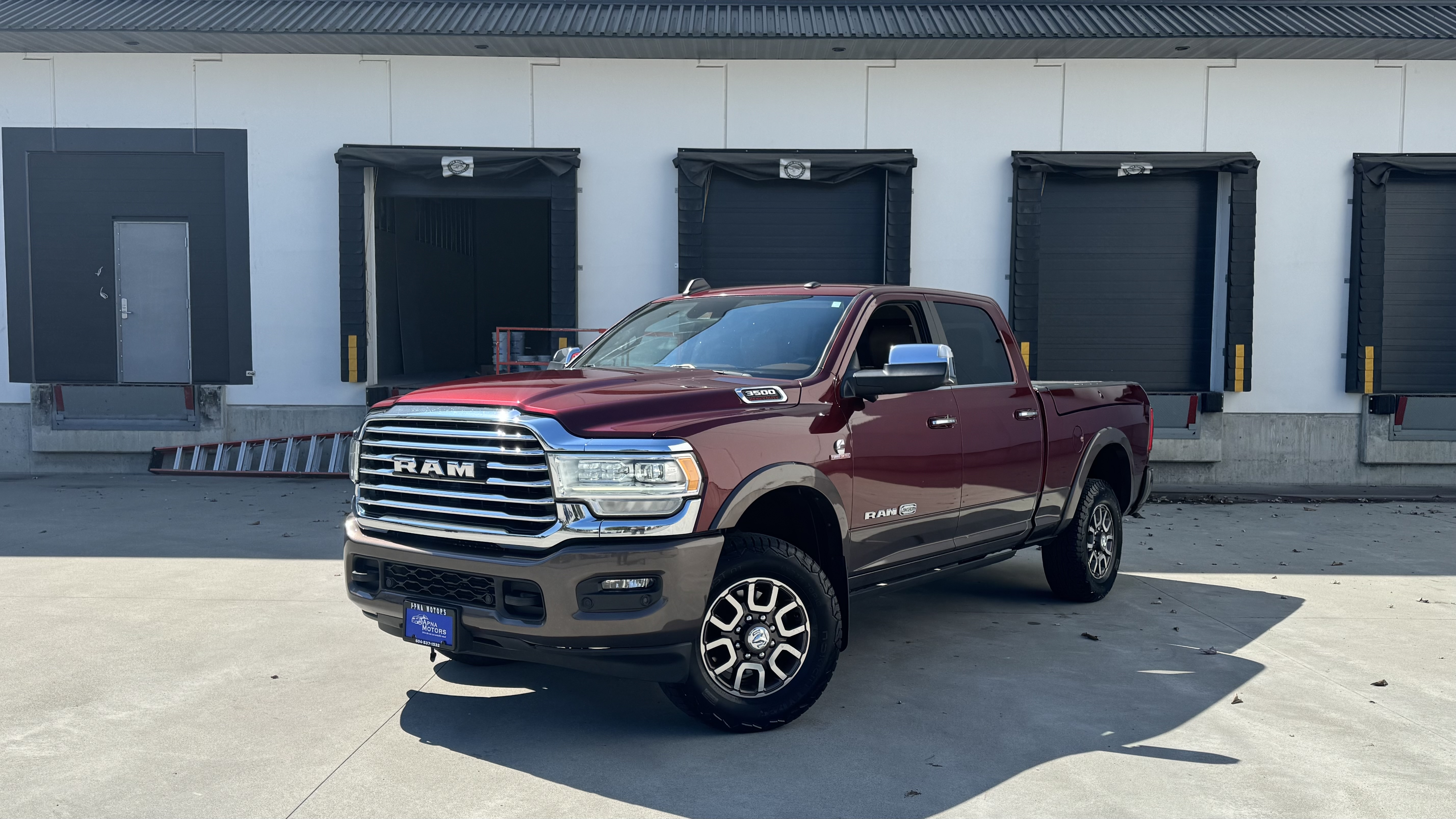 Red (Burgundy) 2019 RAM 3500 Pickup Truck Four-Wheel Drive Automatic