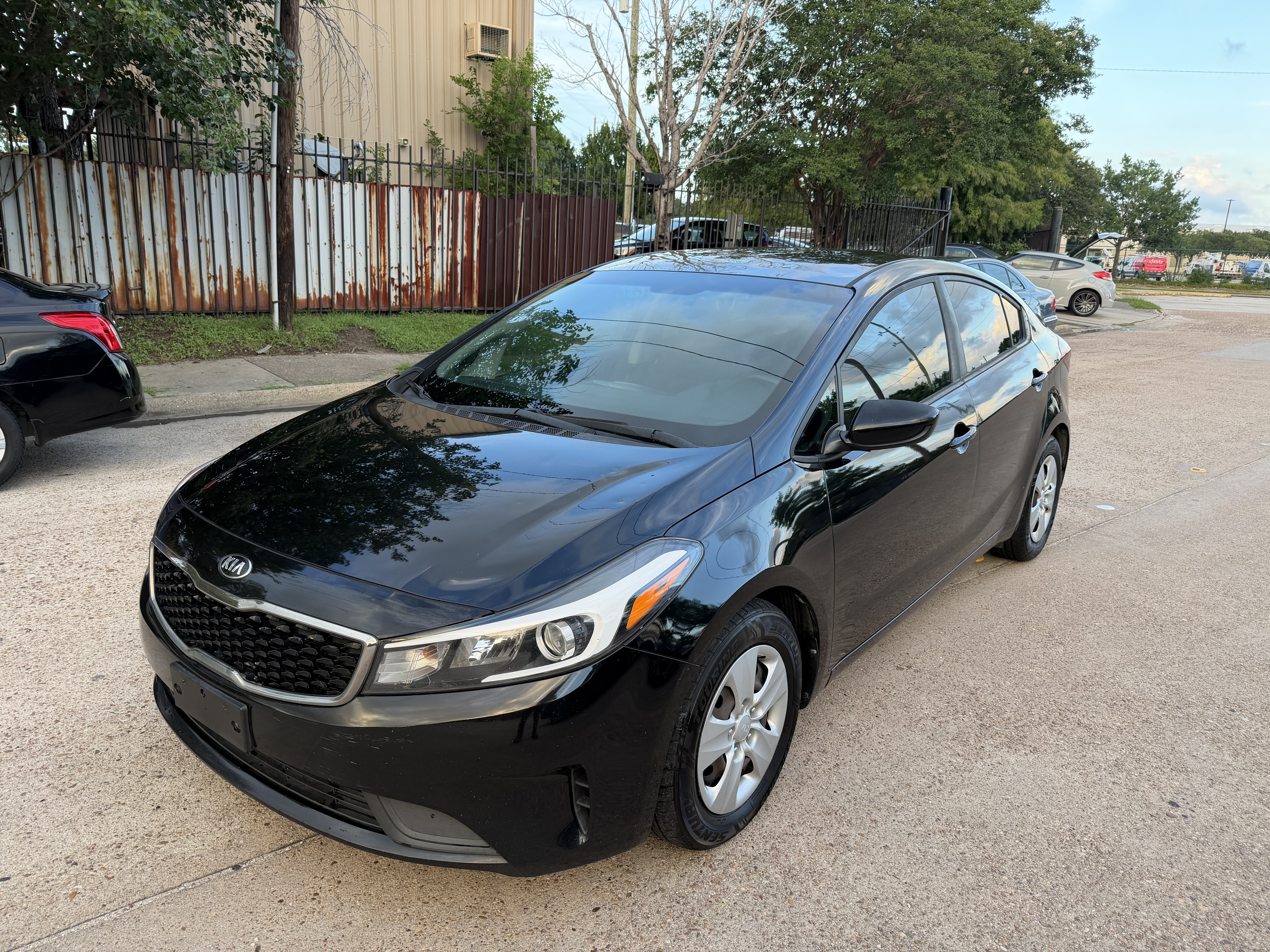 Black 2017 Kia Forte LX Sedan Front-Wheel Drive Automatic