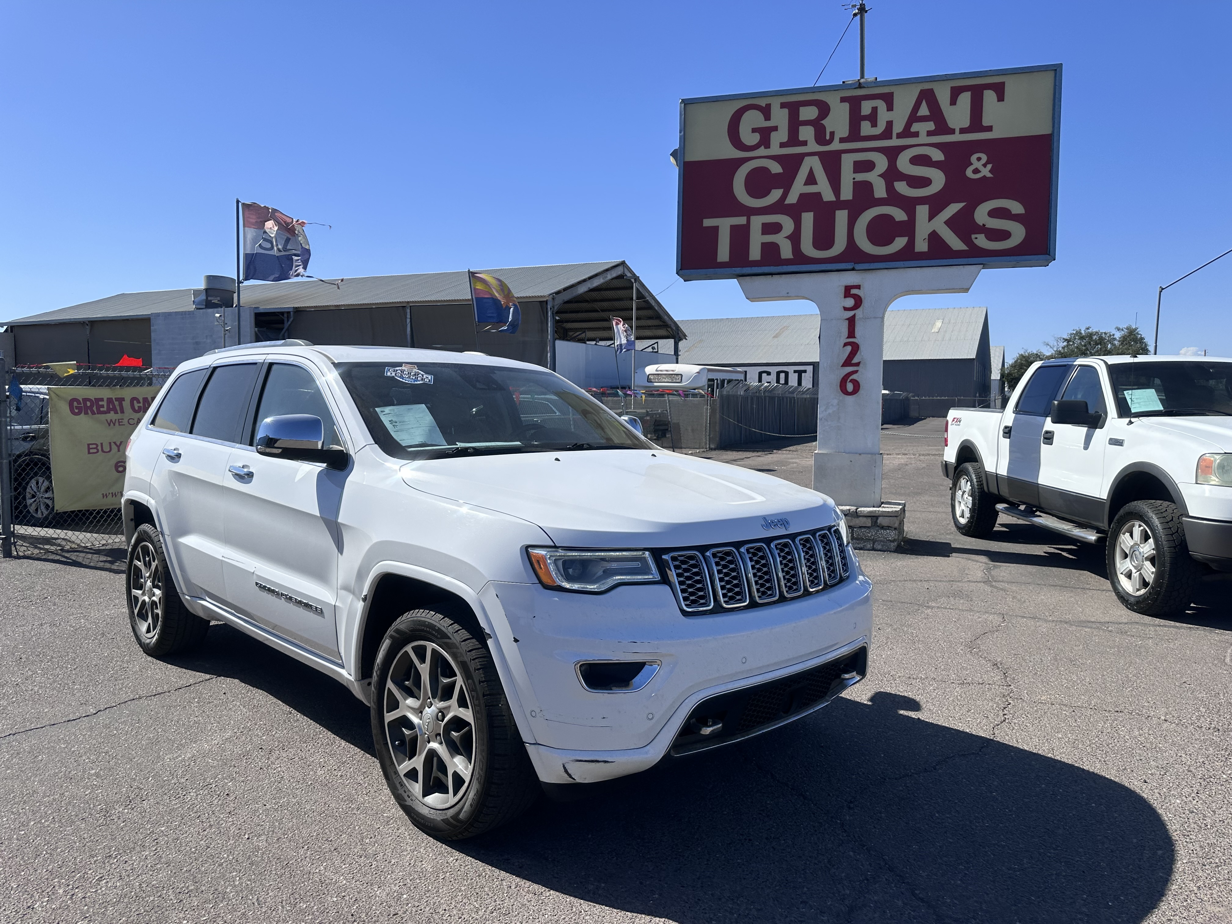 White 2019 Jeep Grand Cherokee SUV / Crossover Four-Wheel Drive Automatic