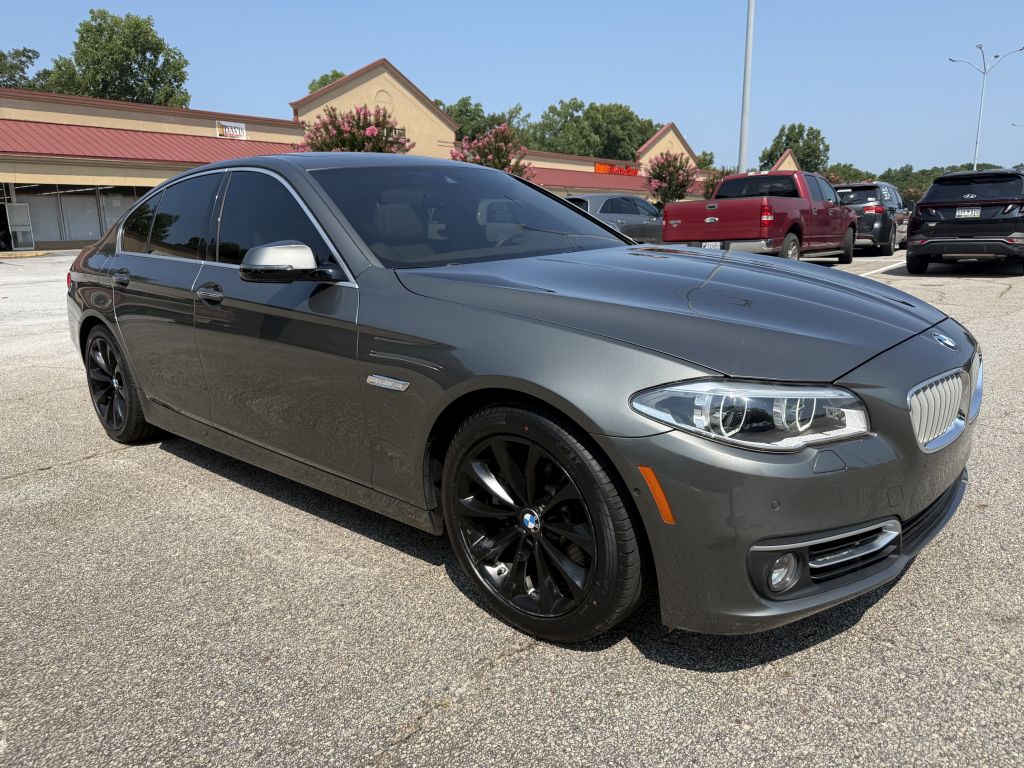 Gray 2014 BMW 5 Series Sedan Rear-Wheel Drive Automatic