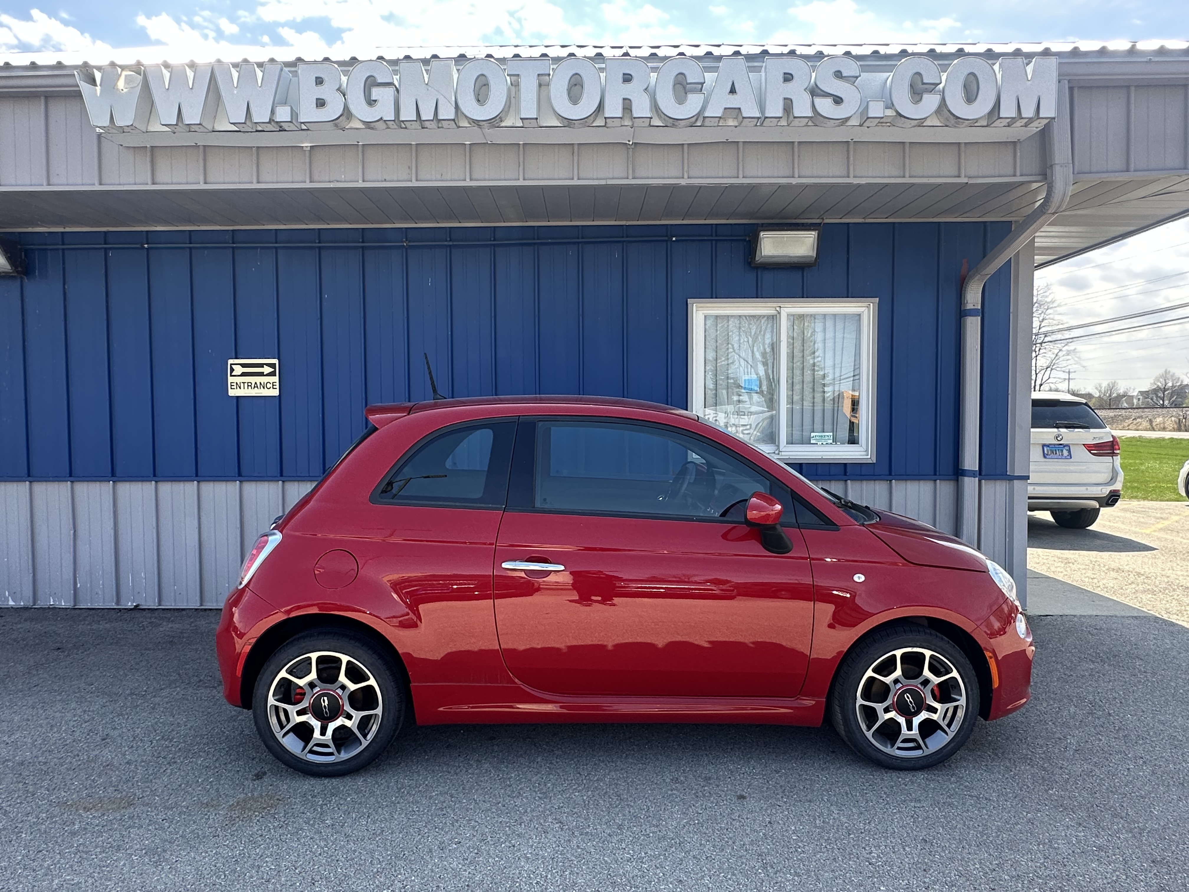 Red 2015 FIAT 500 Sport Hatchback Front-Wheel Drive Automatic