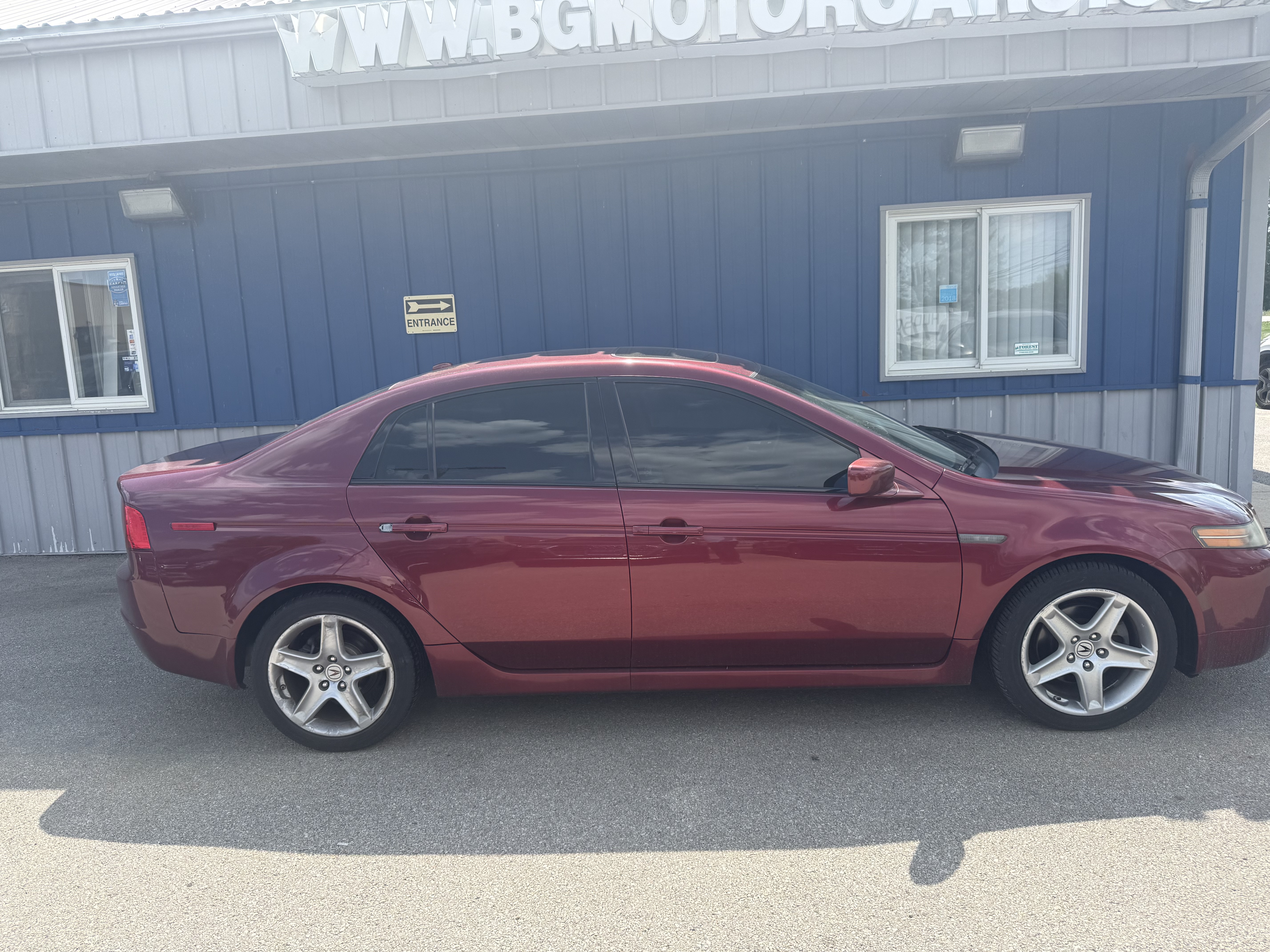 Red 2006 Acura TL Sedan Front-Wheel Drive Automatic