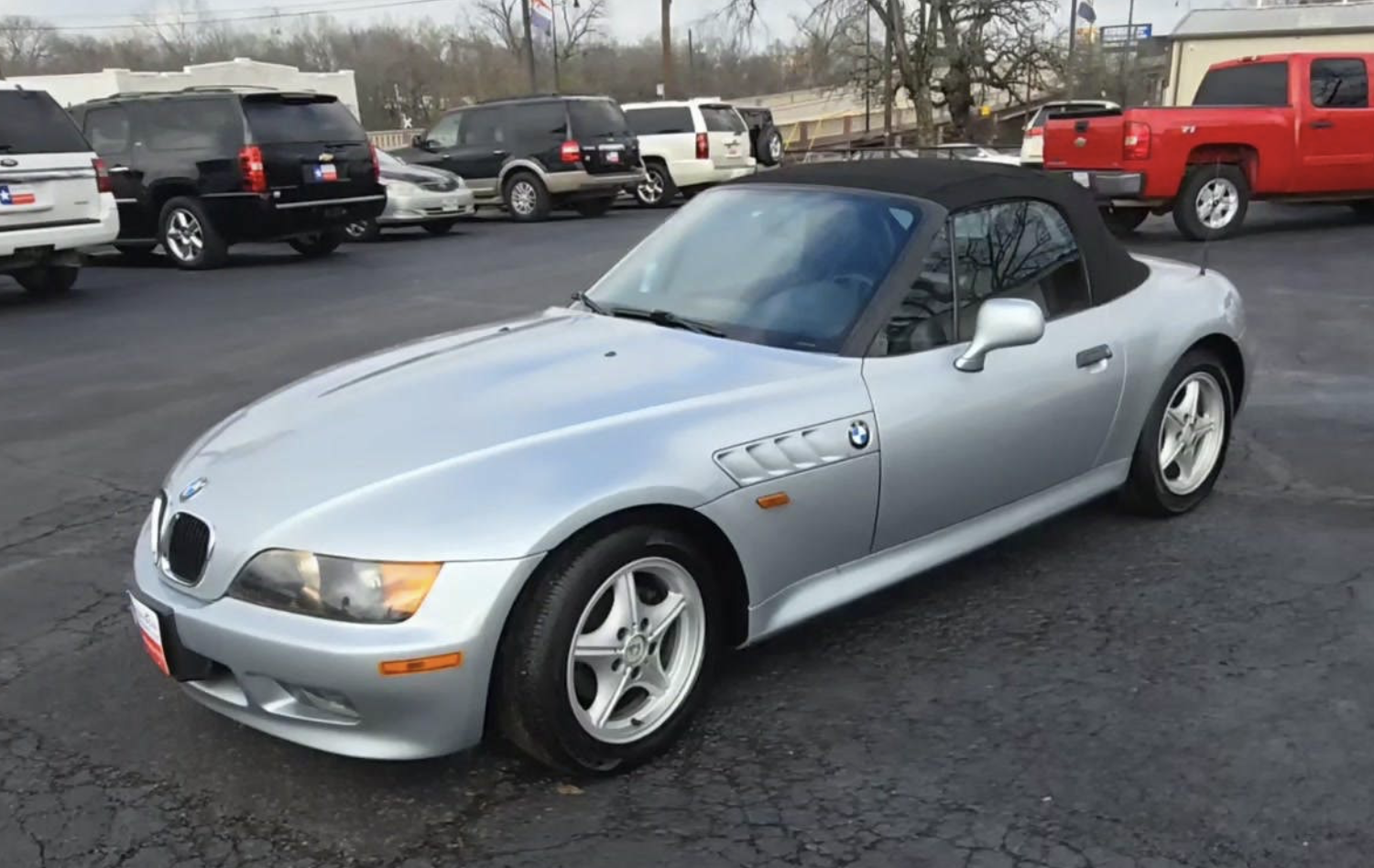 Silver 1996 BMW Z3 1.9 Roadster RWD Convertible Rear-Wheel Drive Automatic