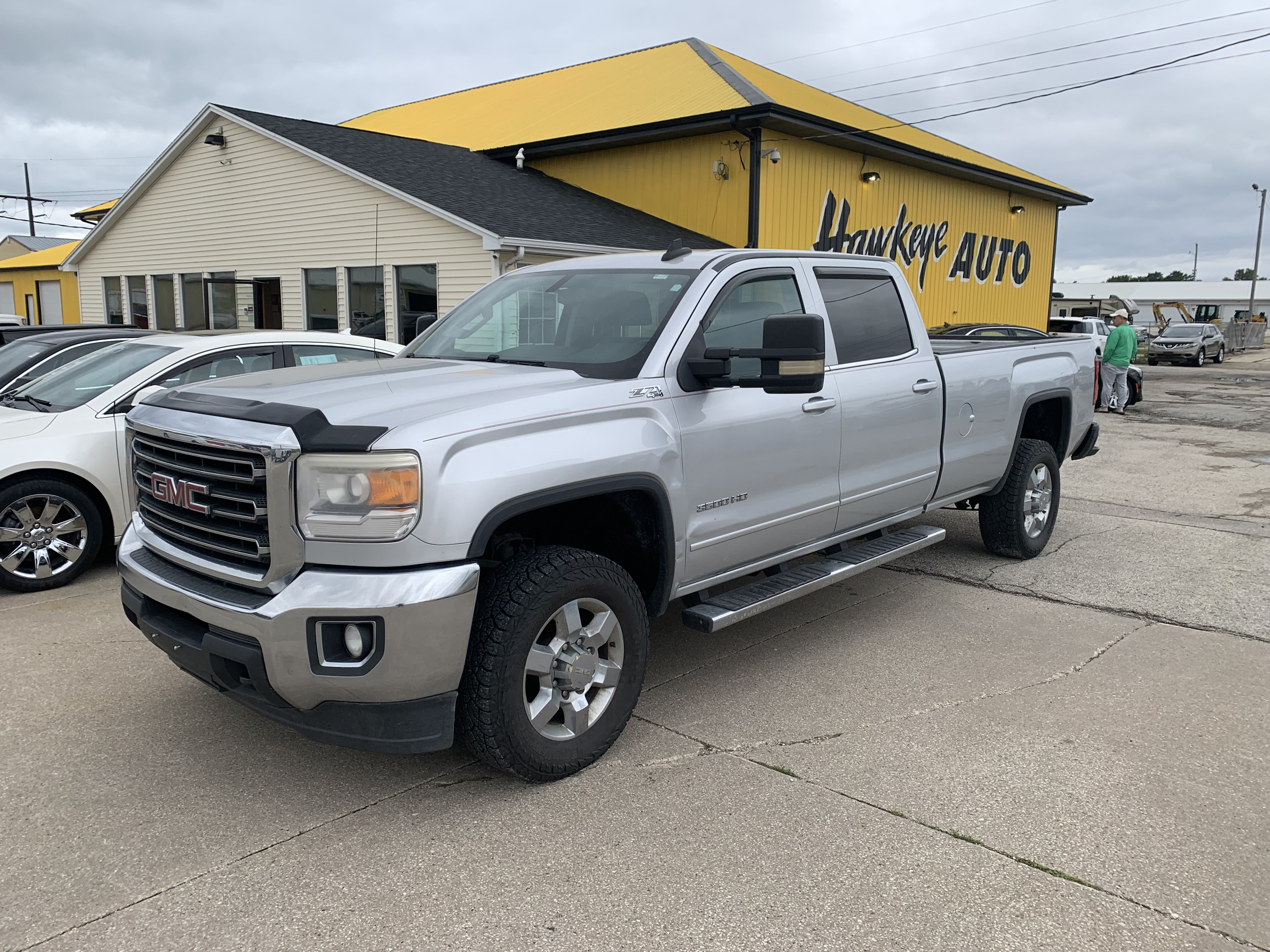 Silver 2015 GMC Sierra 3500HD Pickup Truck Four-Wheel Drive Automatic
