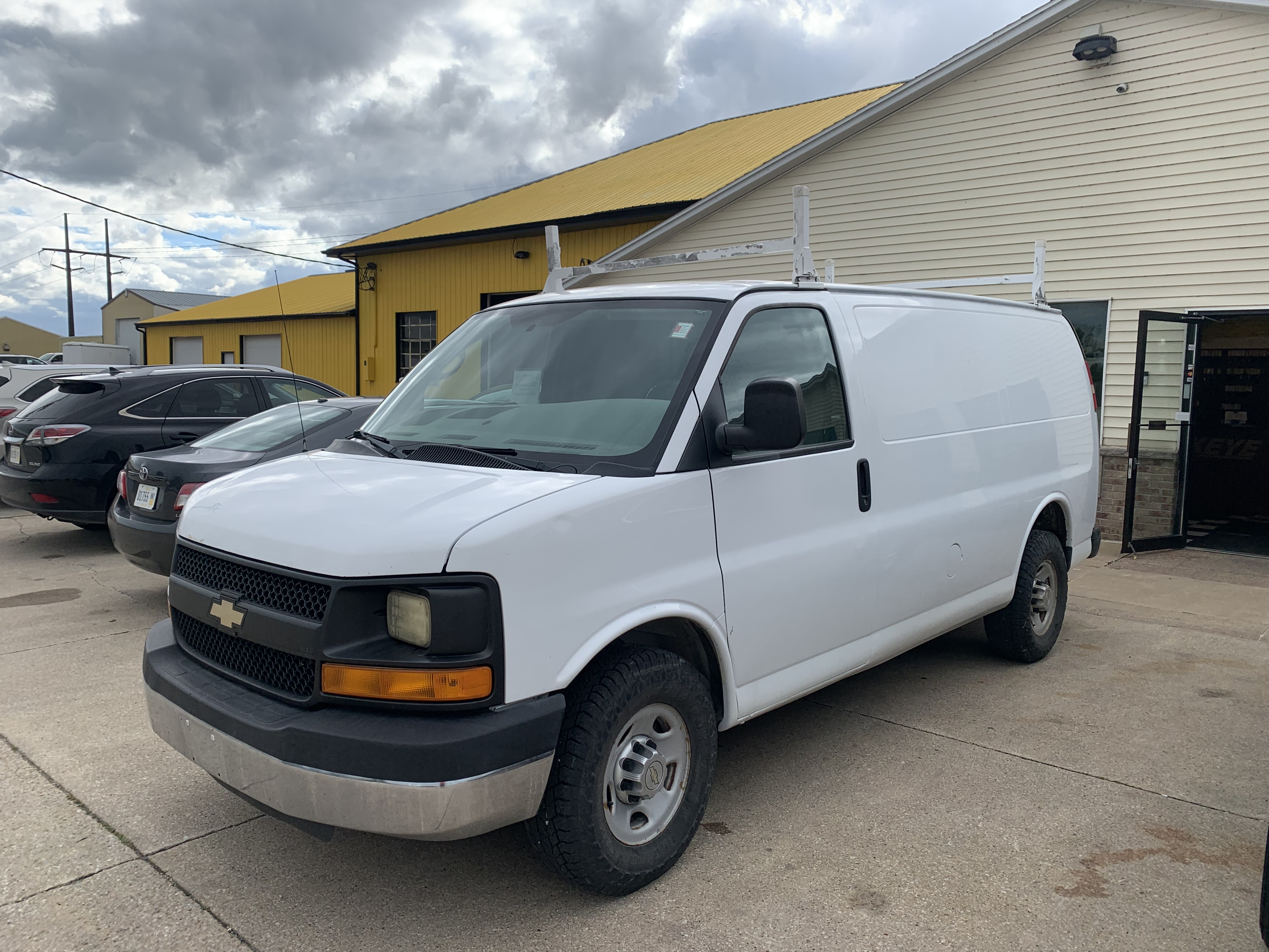White 2013 Chevrolet Express Cargo Van Rear-Wheel Drive Automatic