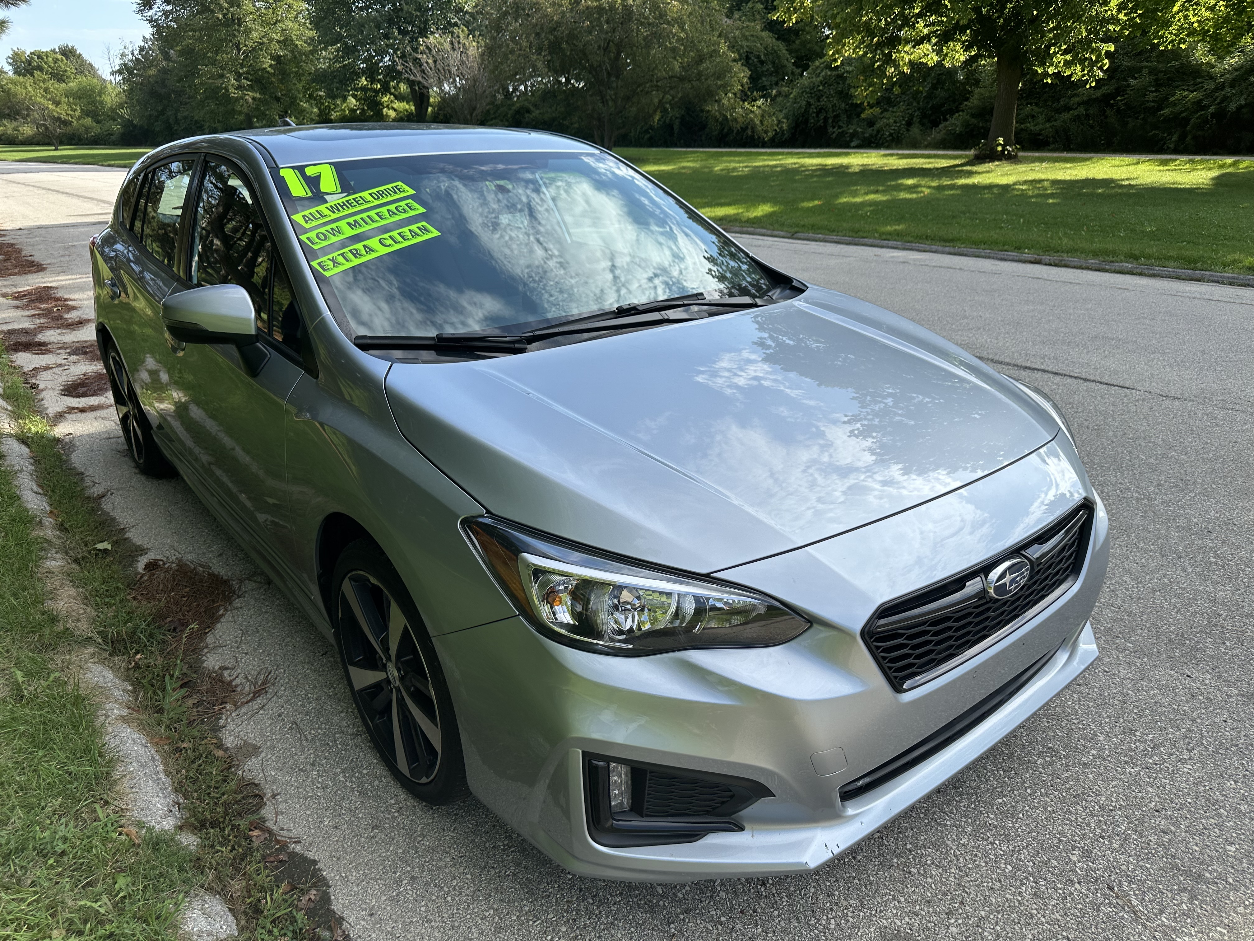 Blue 2017 Subaru Impreza Hatchback All-Wheel Drive Automatic