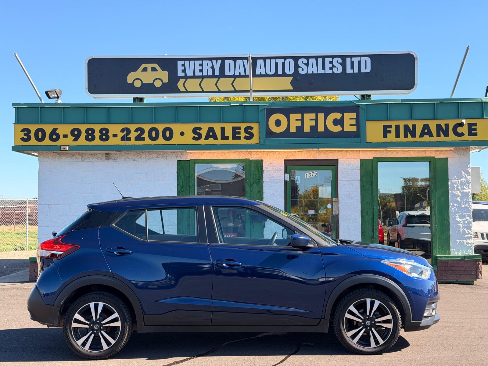 Blue 2019 Nissan Kicks SUV / Crossover Front-Wheel Drive Automatic