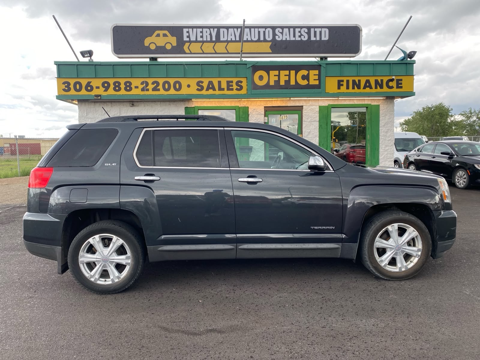 Black 2017 GMC Terrain SLE2 AWD SUV / Crossover All-Wheel Drive Automatic