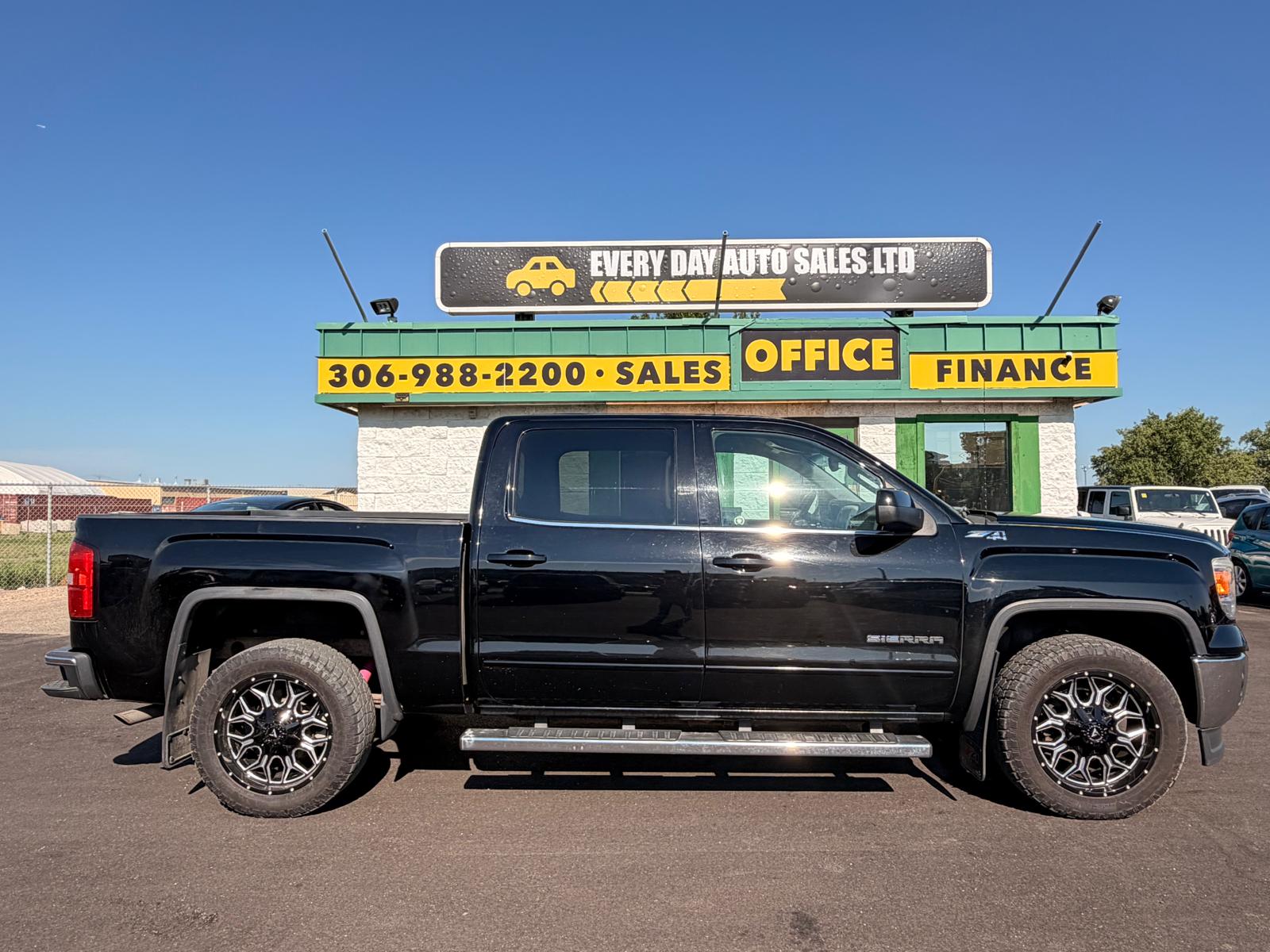 Black 2014 GMC Sierra 1500 Pickup Truck Four-Wheel Drive 6-Speed Automatic Overdrive