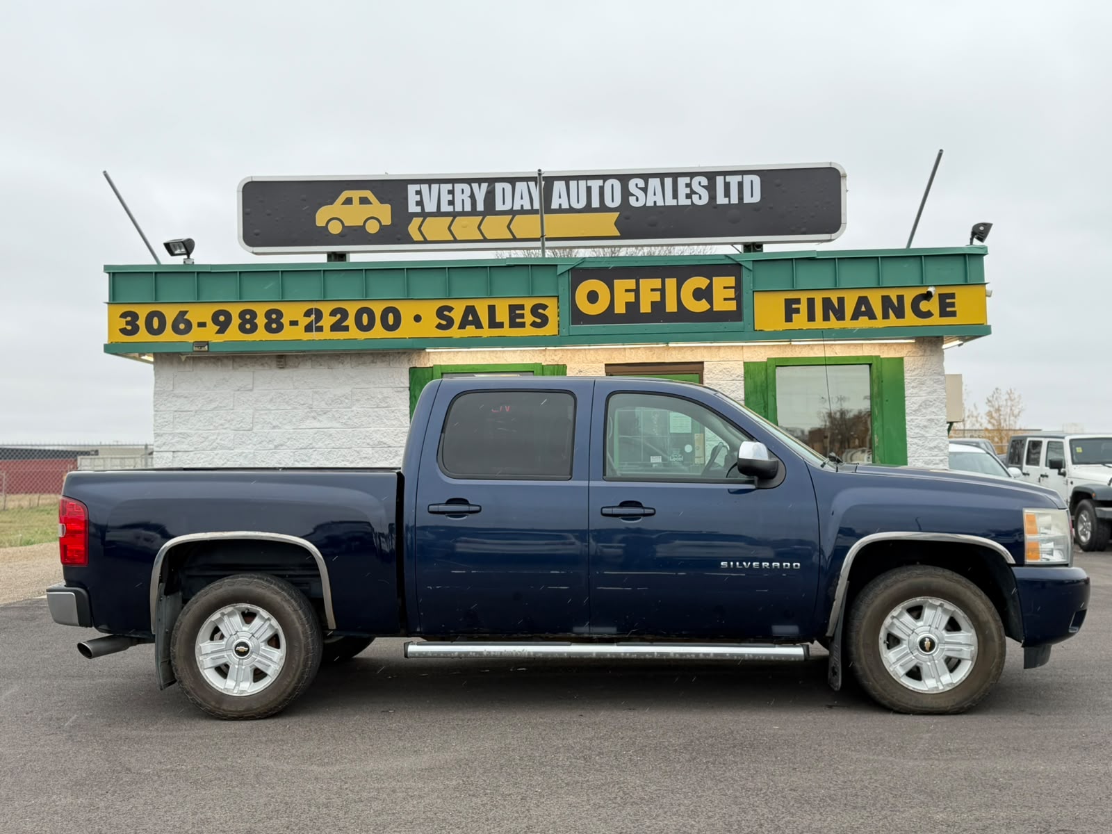 Blue 2010 Chevrolet Silverado 1500 Pickup Truck Four-Wheel Drive Automatic