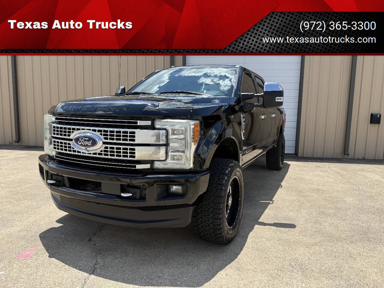 Black 2017 Ford F-250 Super Duty Pickup Truck Four-Wheel Drive Automatic