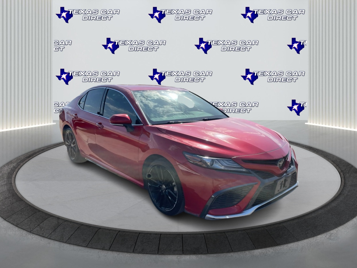 Red 2021 Toyota Camry Sedan Front-Wheel Drive
