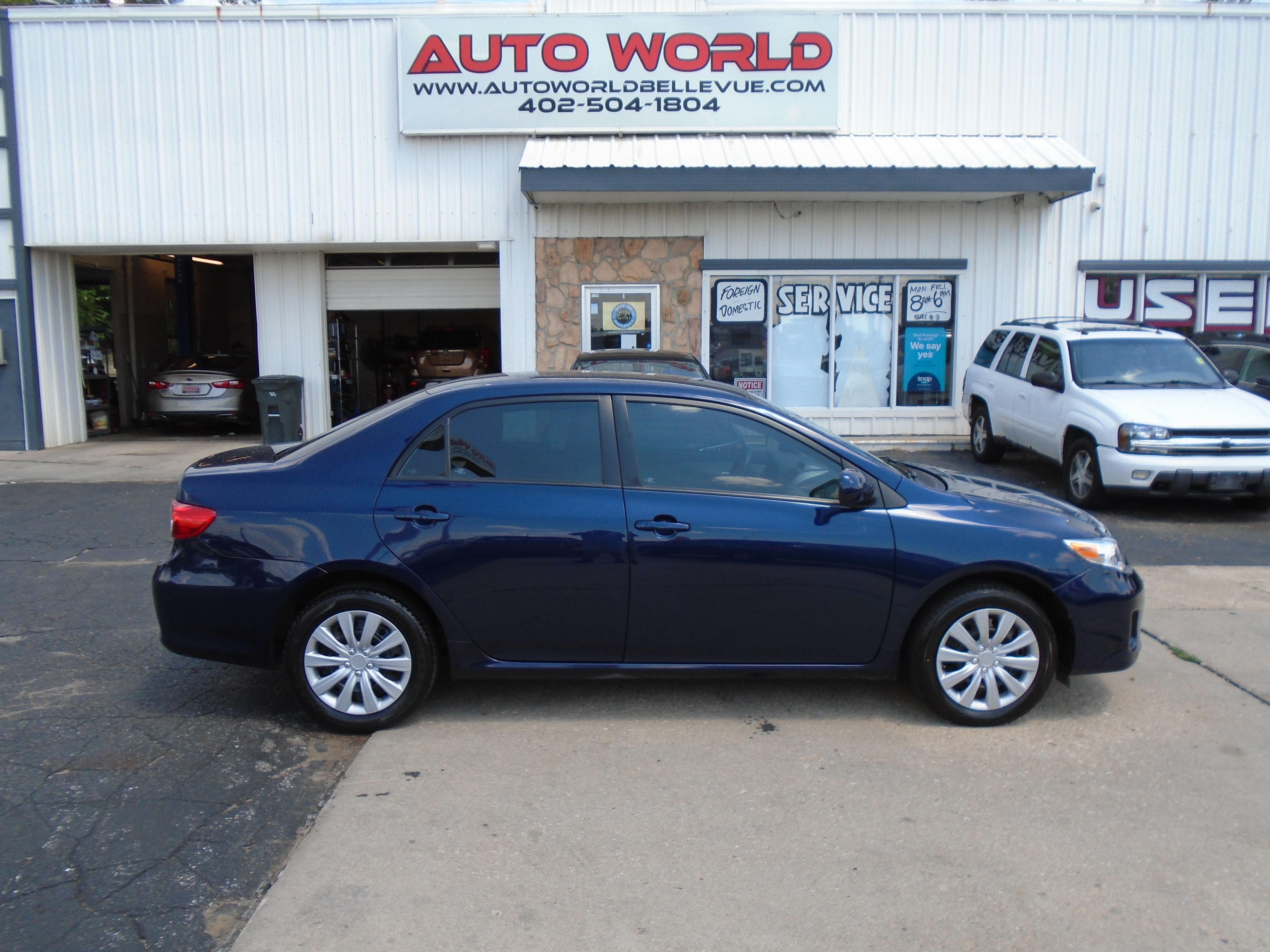 Blue 2012 Toyota Corolla Sedan Automatic