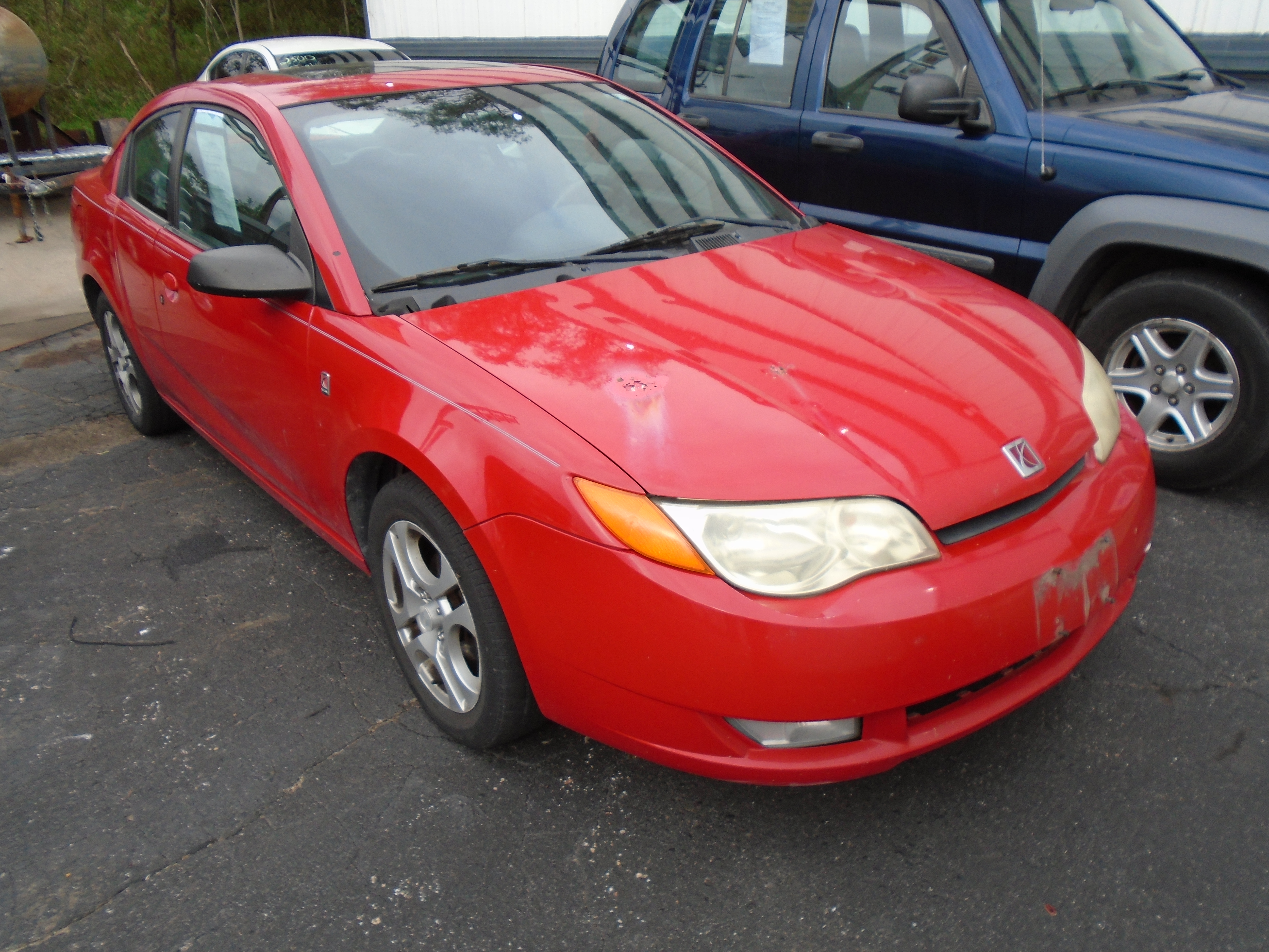 Red 2005 Saturn ION Coupe Front-Wheel Drive Automatic