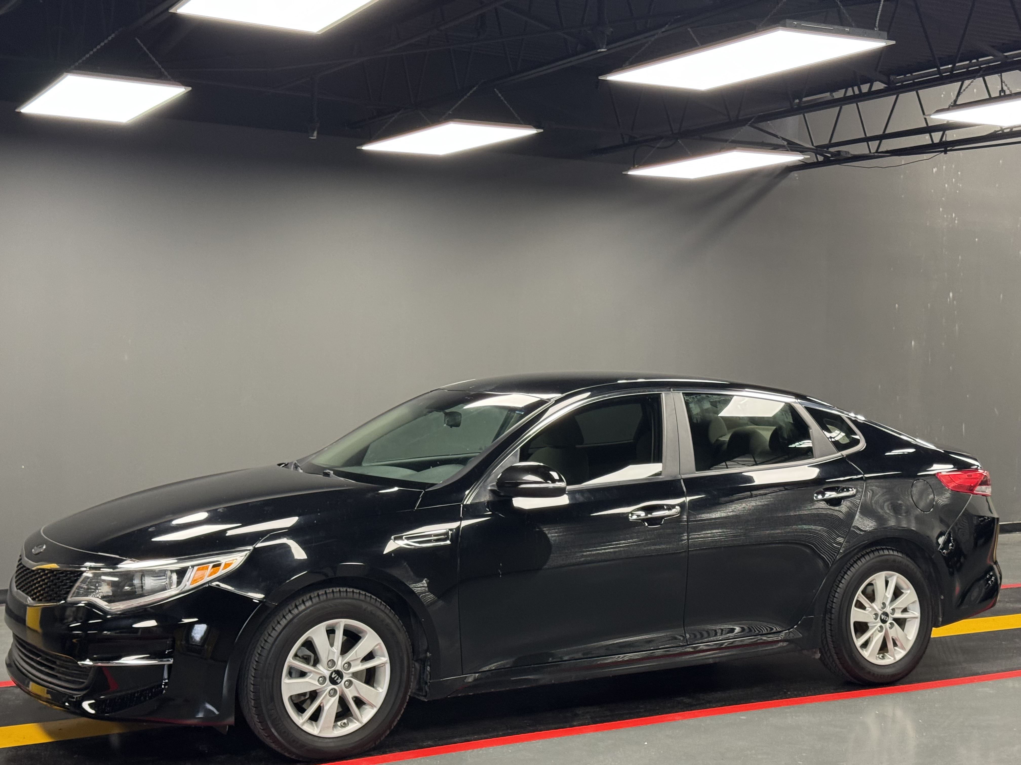 Black 2016 Kia Optima Sedan Front-Wheel Drive Automatic