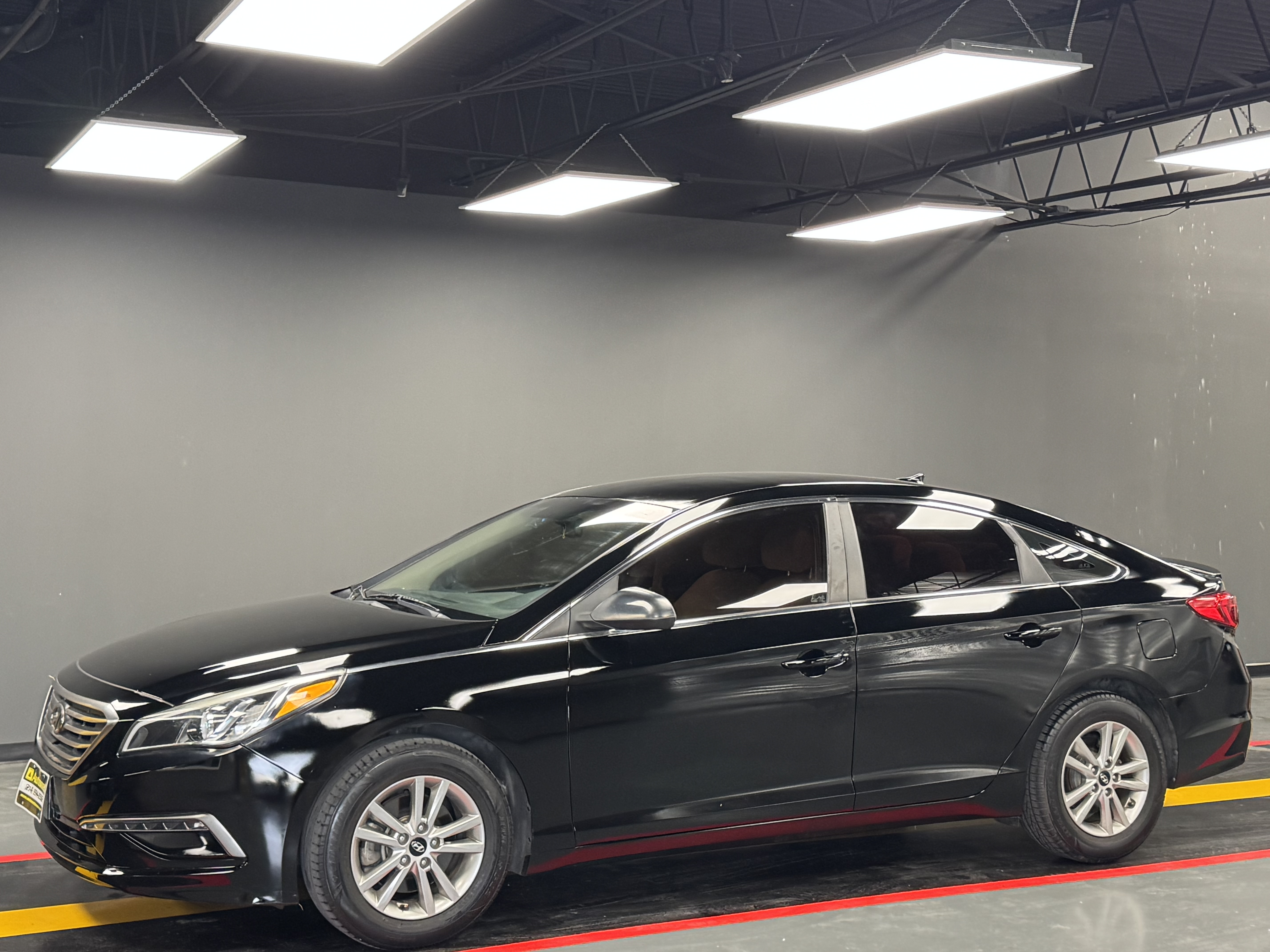 Black 2015 Hyundai Sonata Sedan Front-Wheel Drive Automatic