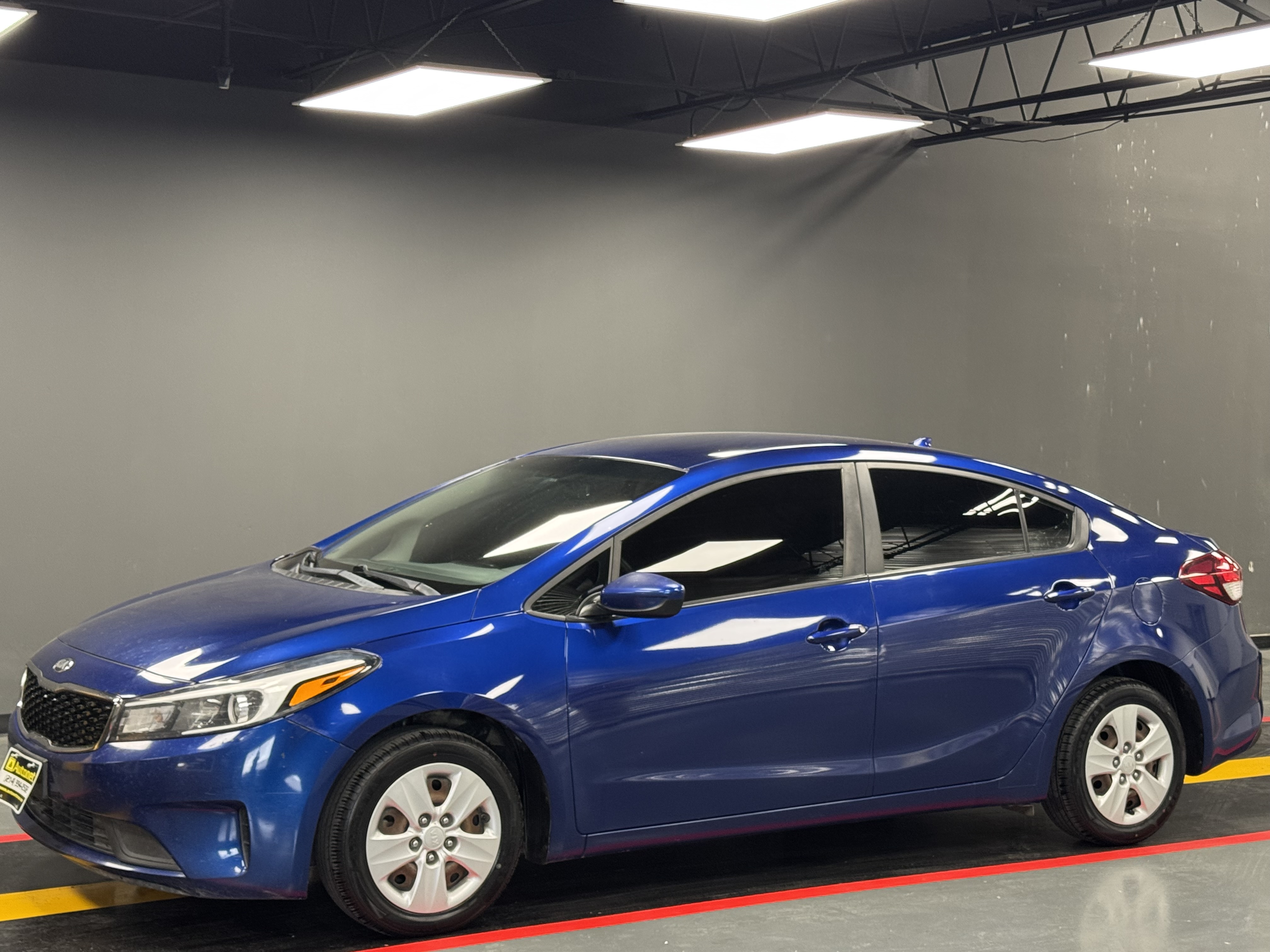 Blue 2017 Kia Forte Sedan Front-Wheel Drive Automatic