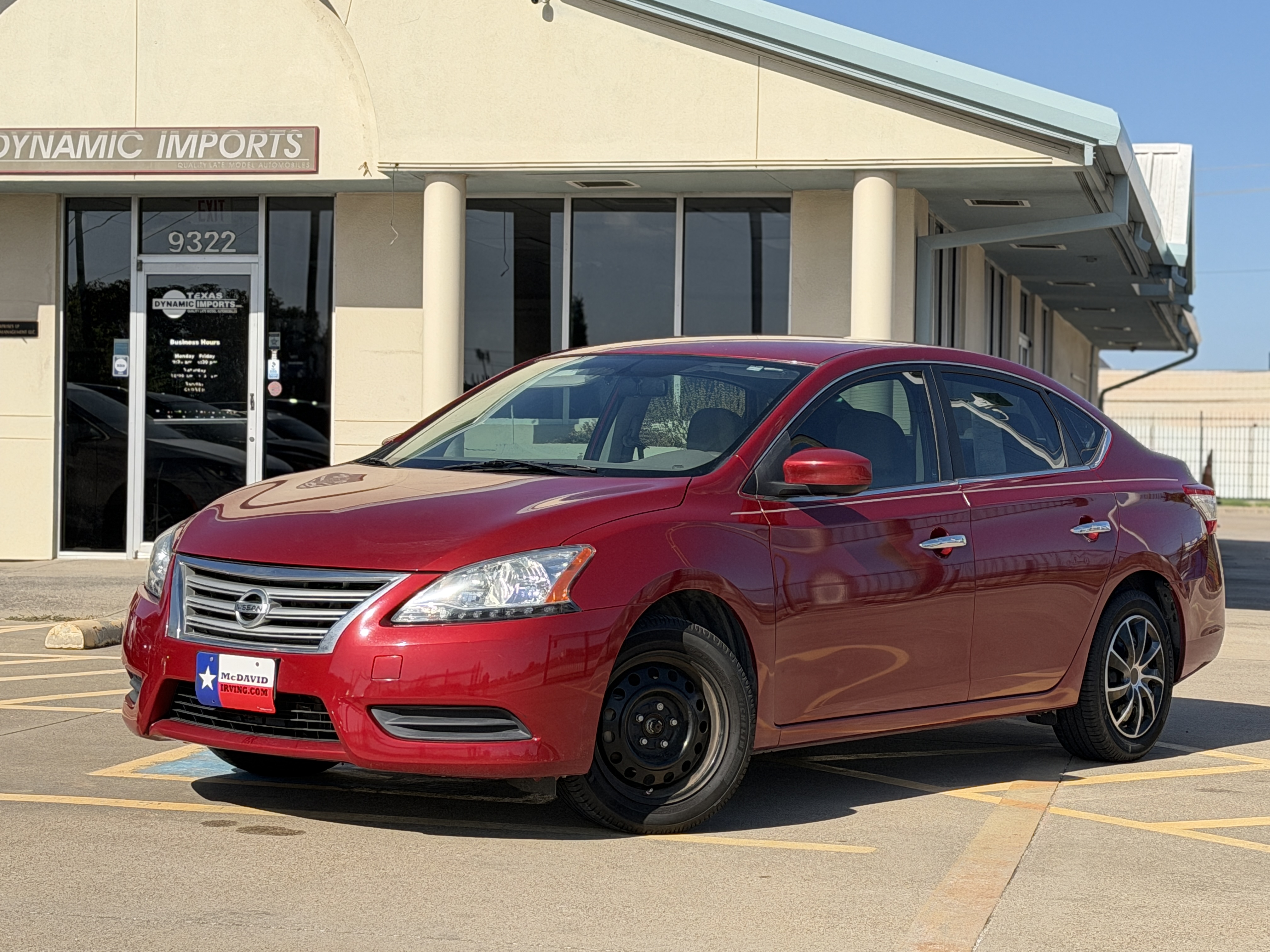 Red 2014 Nissan Sentra Sedan Front-Wheel Drive Automatic