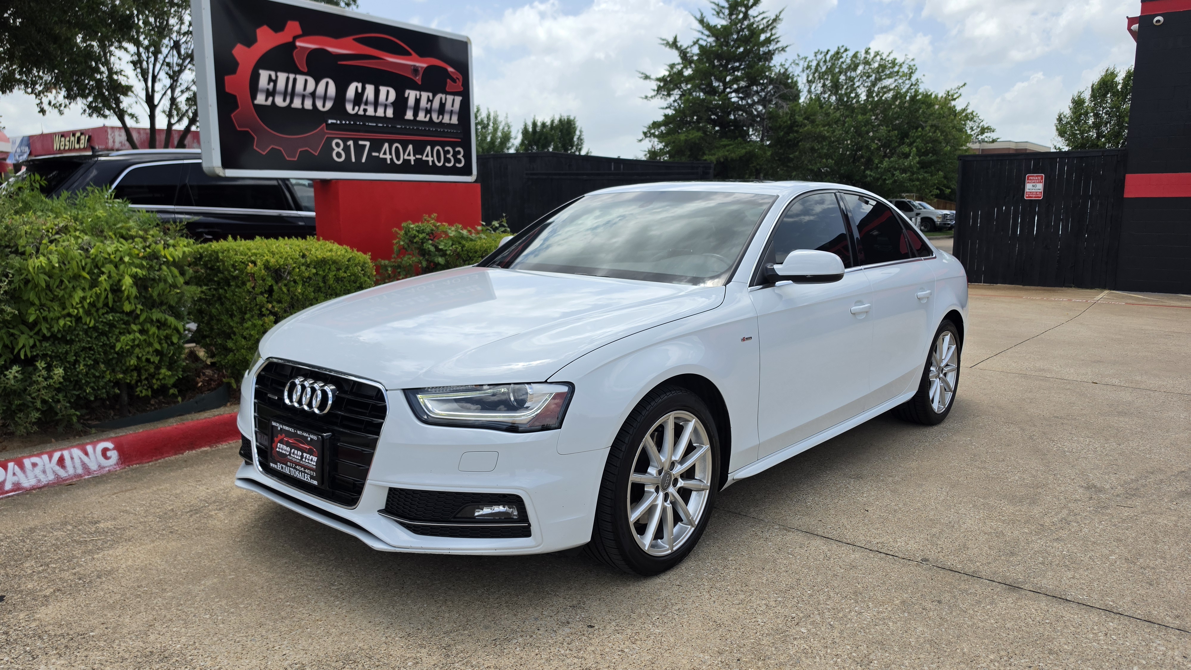 White 2015 Audi A4 Sedan All-Wheel Drive Automatic