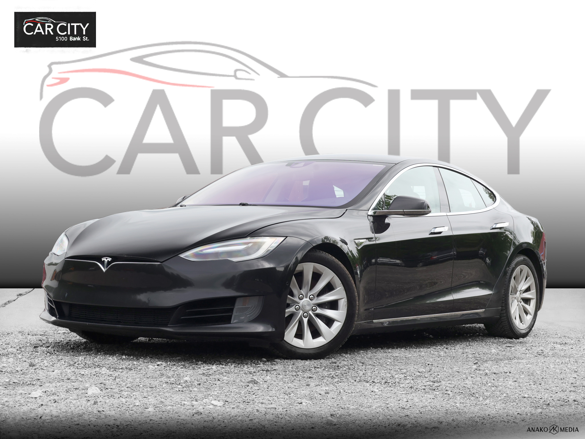 Black 2016 Tesla Model S 90D AWD Sedan All-Wheel Drive