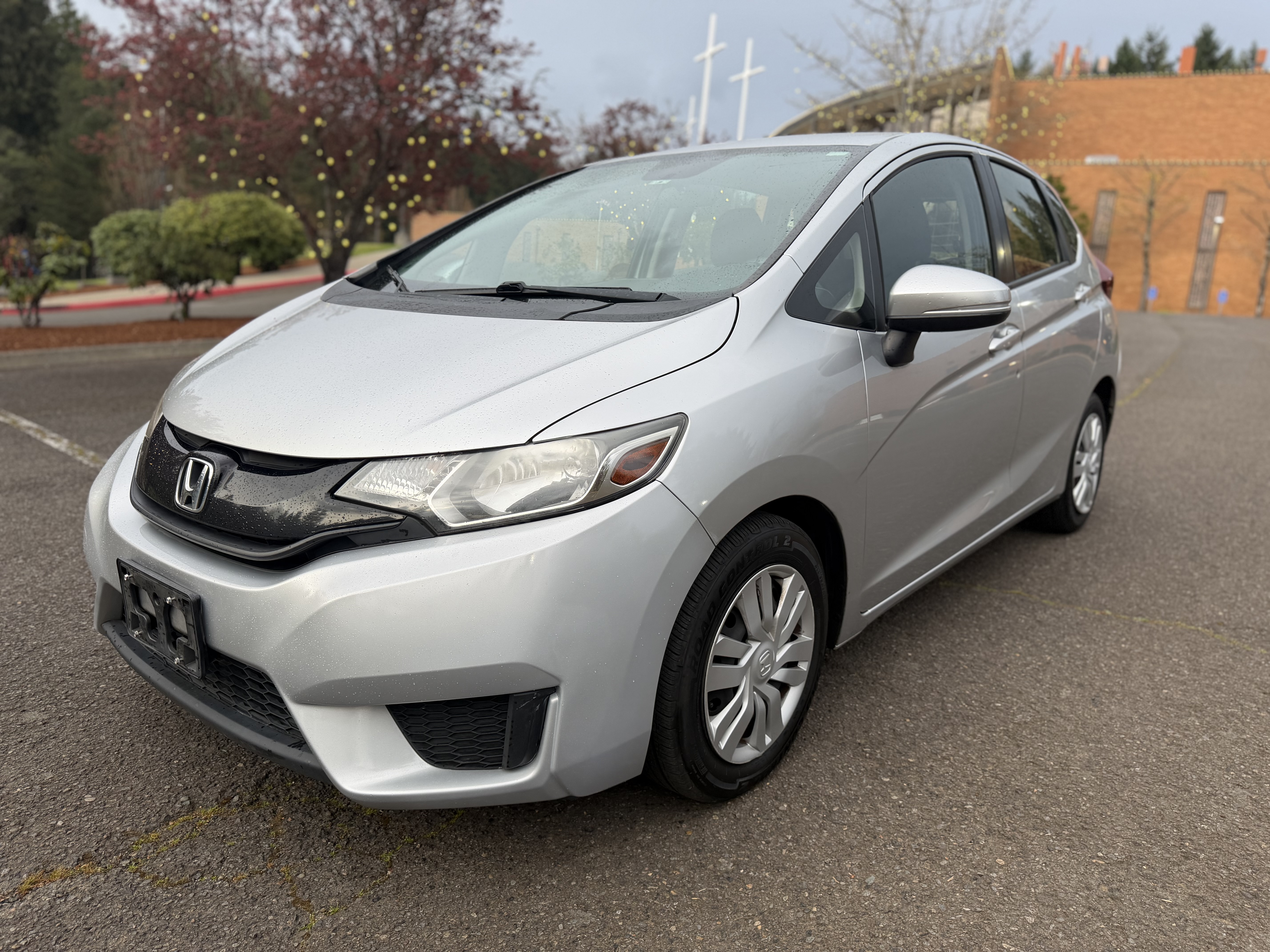 Silver 2016 Honda Fit LX Hatchback Front-Wheel Drive Automatic