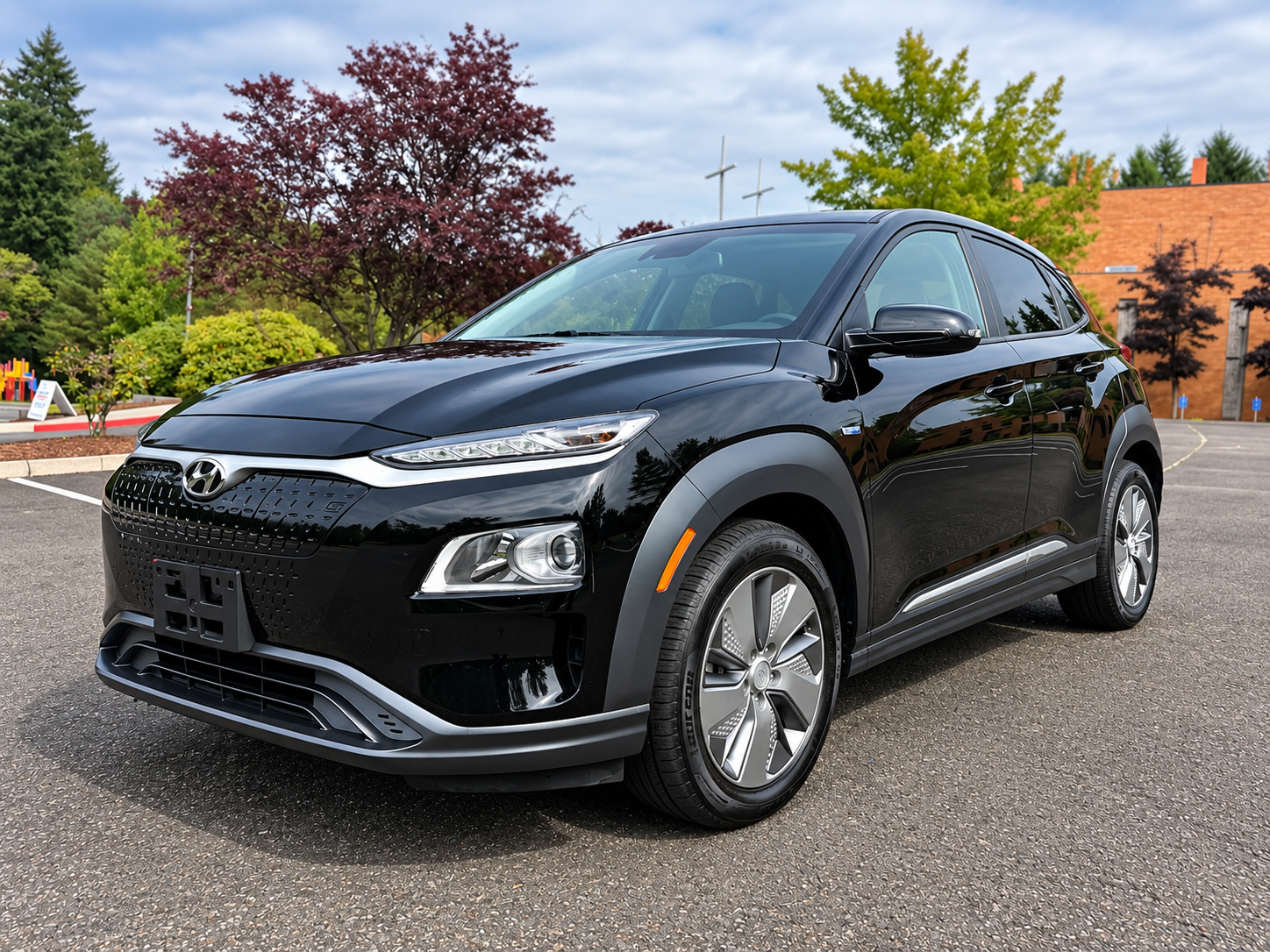 Black 2020 Hyundai Kona Electric SUV / Crossover Front-Wheel Drive Automatic