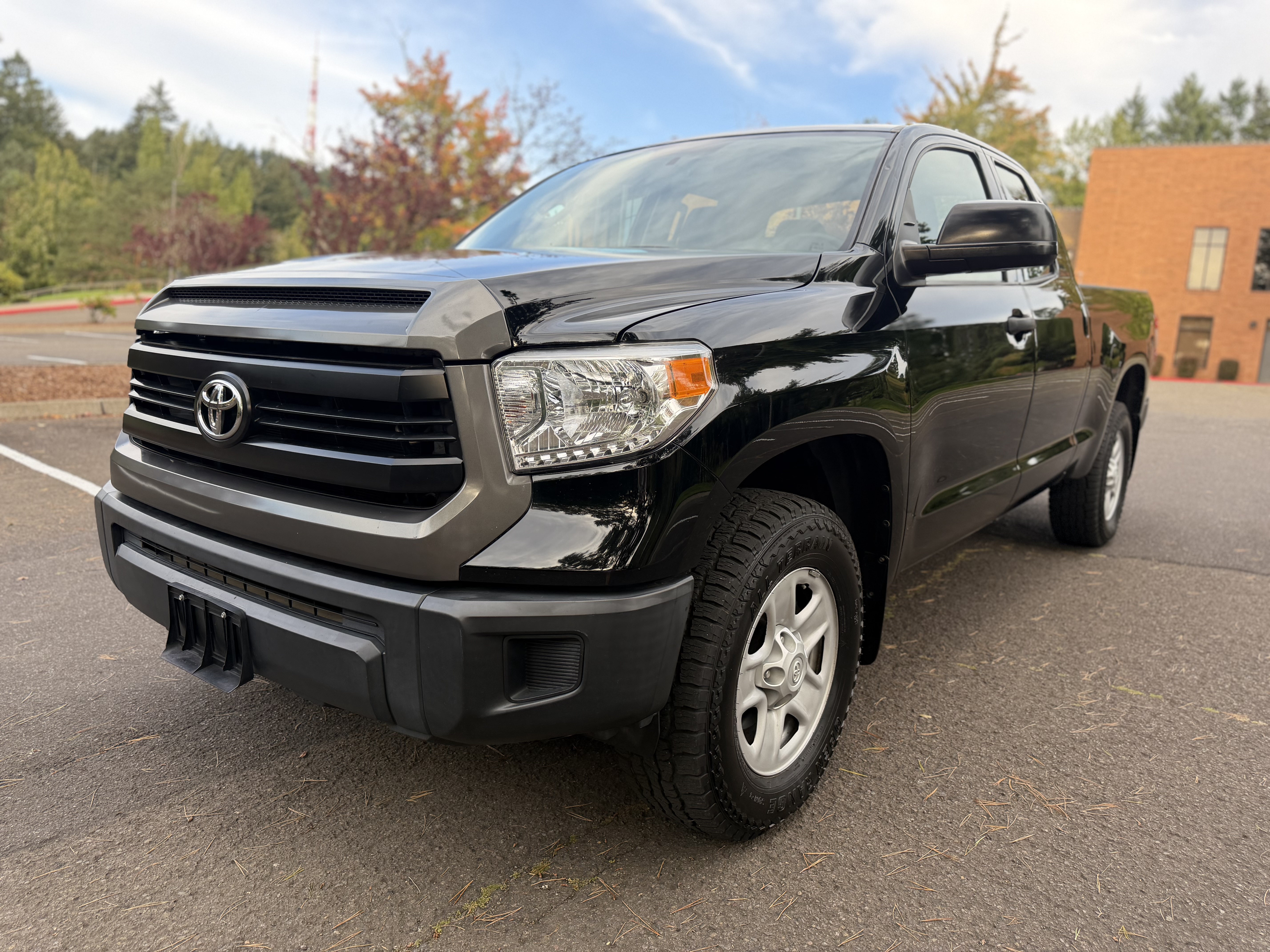 Black 2017 Toyota Tundra Pickup Truck Four-Wheel Drive Automatic