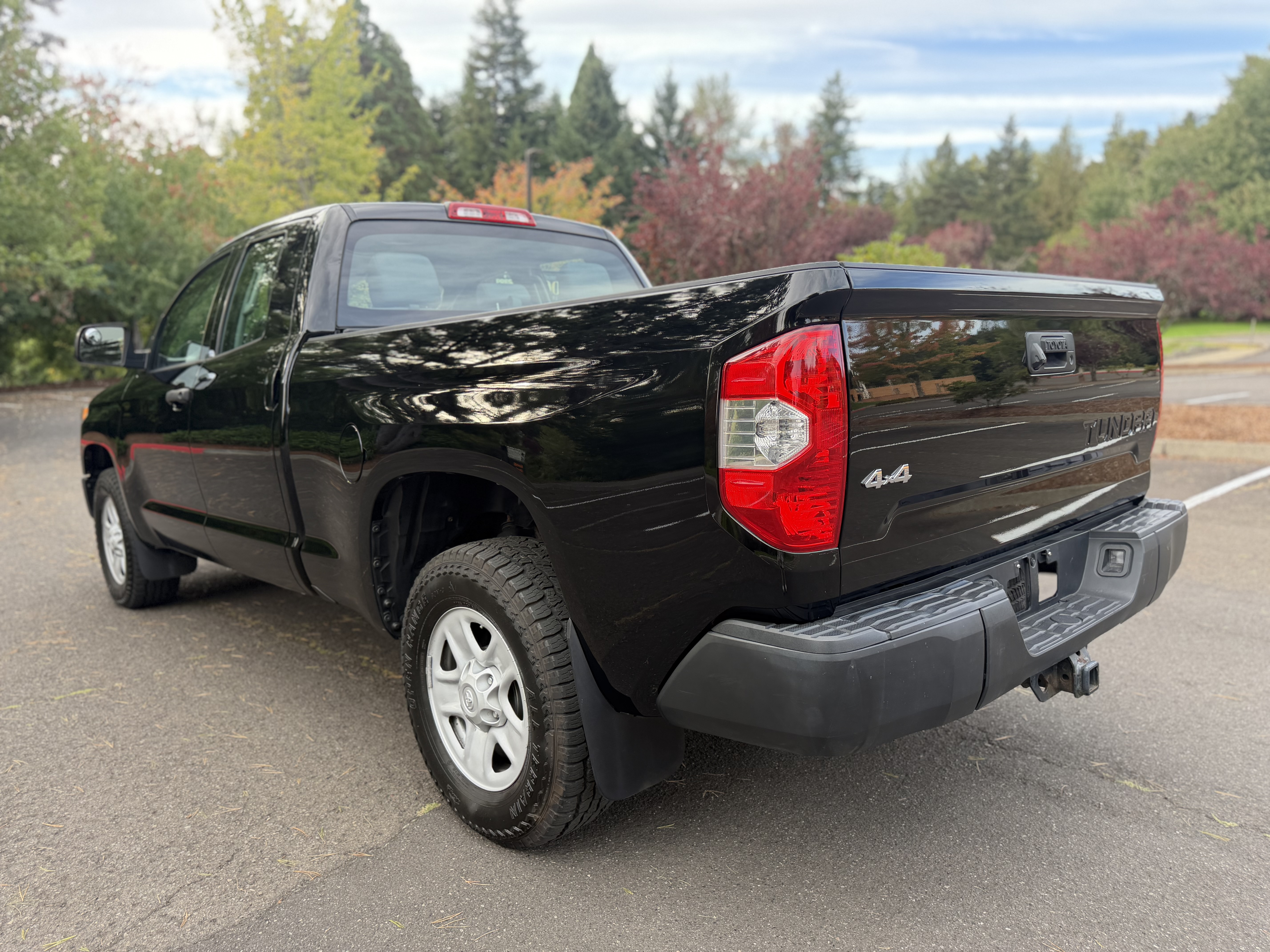 Black 2017 Toyota Tundra Pickup Truck Four-Wheel Drive Automatic