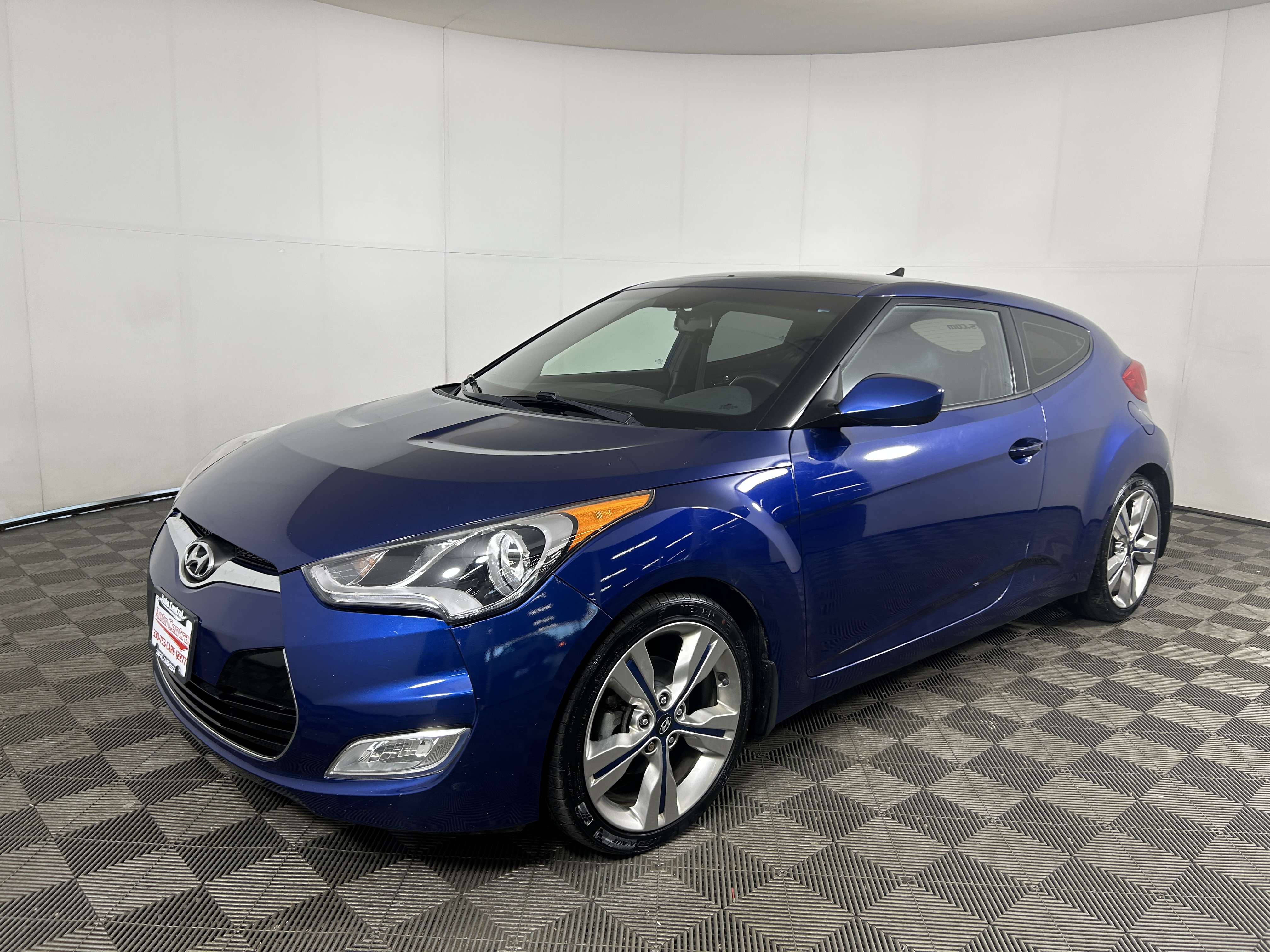 Blue 2017 Hyundai Veloster Value Edition FWD Coupe Front-Wheel Drive Automatic