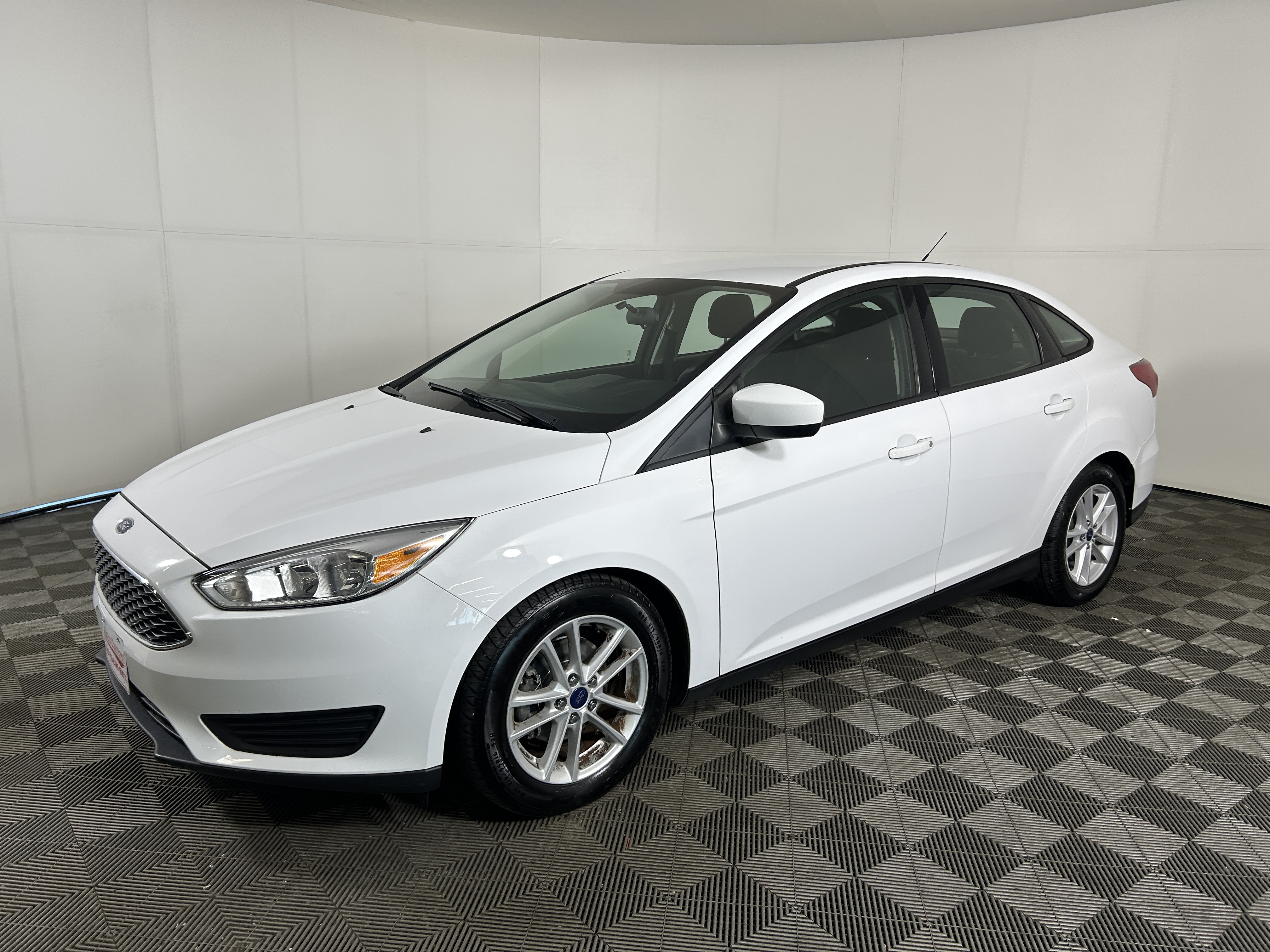 White 2018 Ford Focus Sedan Front-Wheel Drive Automatic