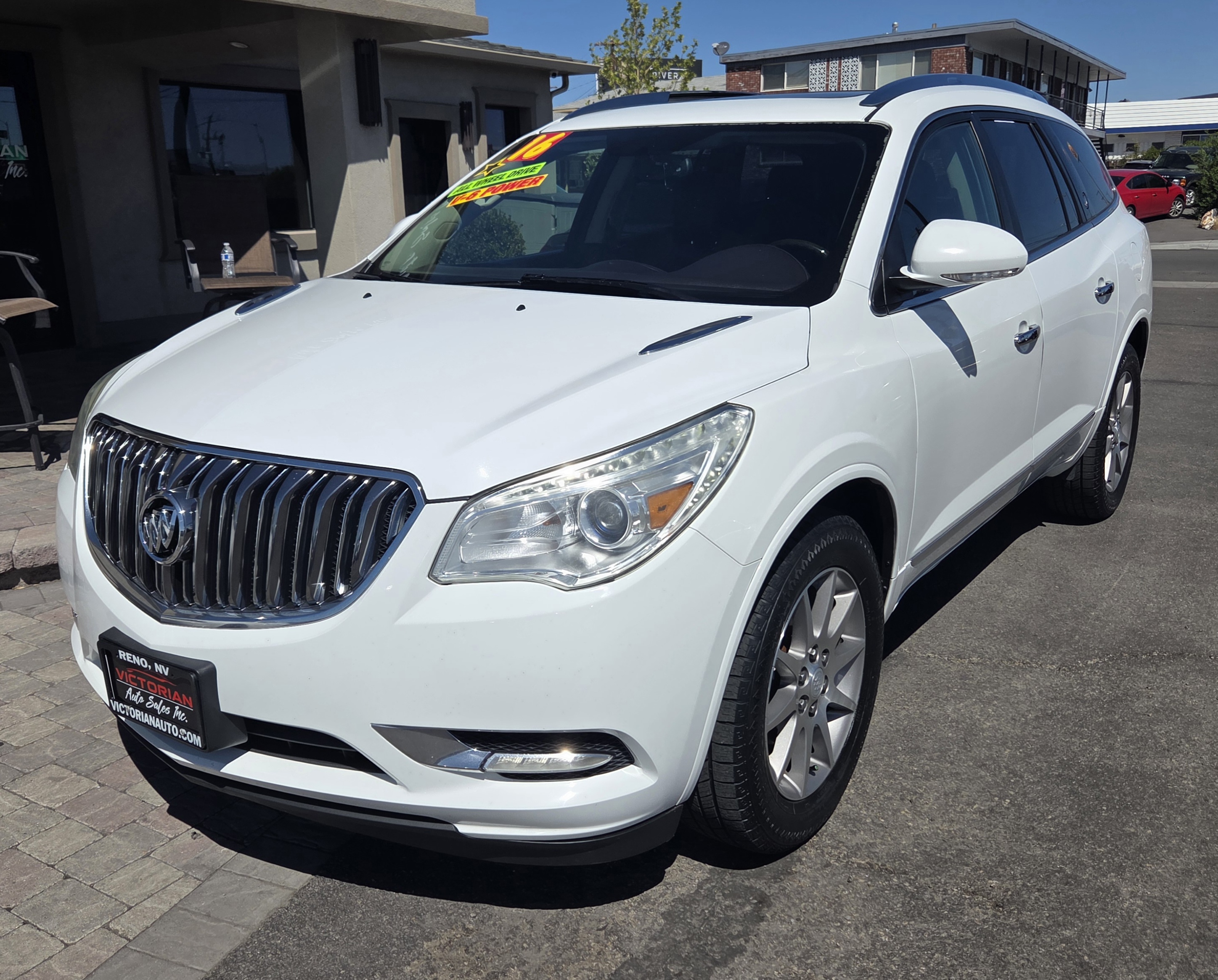 White 2016 Buick Enclave Leather AWD SUV / Crossover All-Wheel Drive
