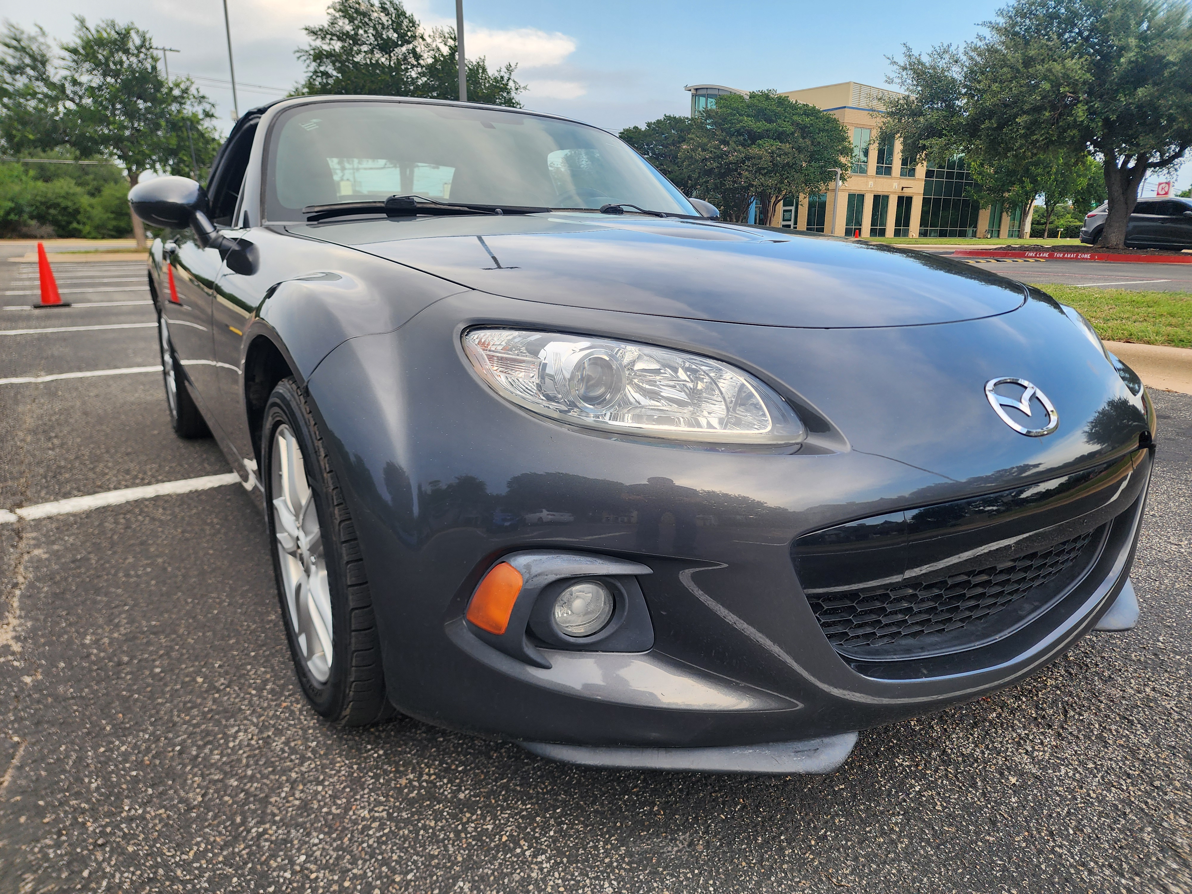 Gray 2014 Mazda MX-5 Miata Sport Convertible Convertible Rear-Wheel Drive Manual