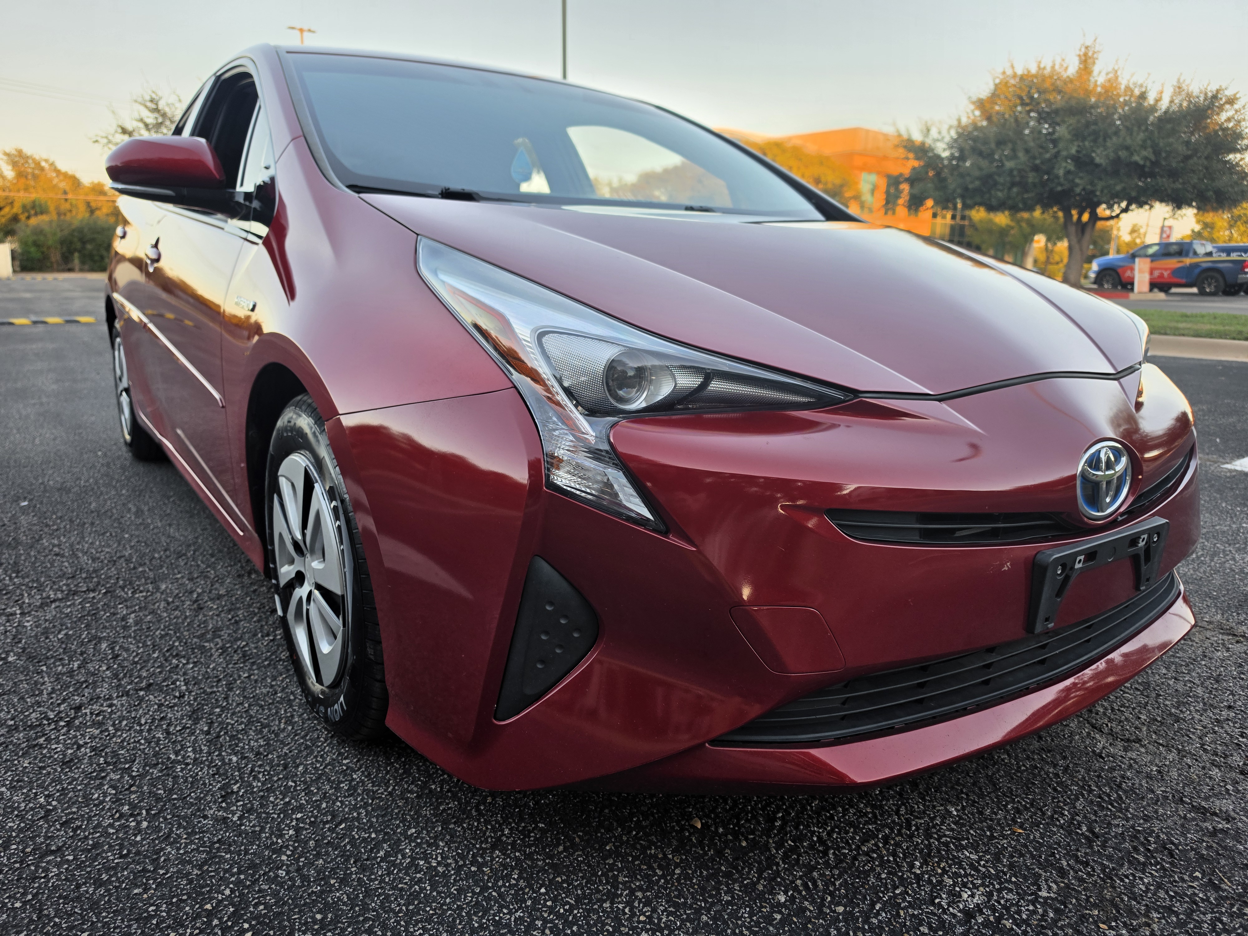 Red 2016 Toyota Prius Hatchback Front-Wheel Drive Automatic