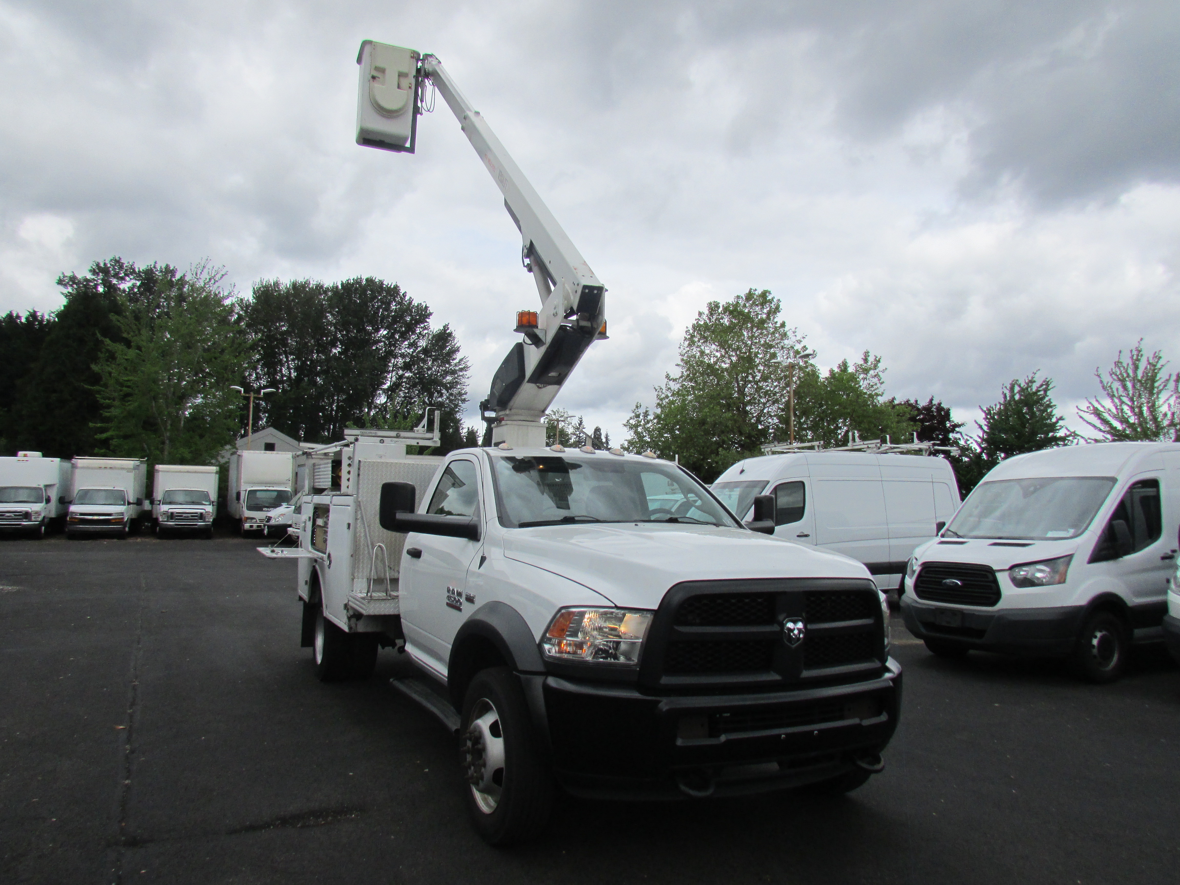 White 2015 RAM 4500 Chassis Pickup Truck Automatic
