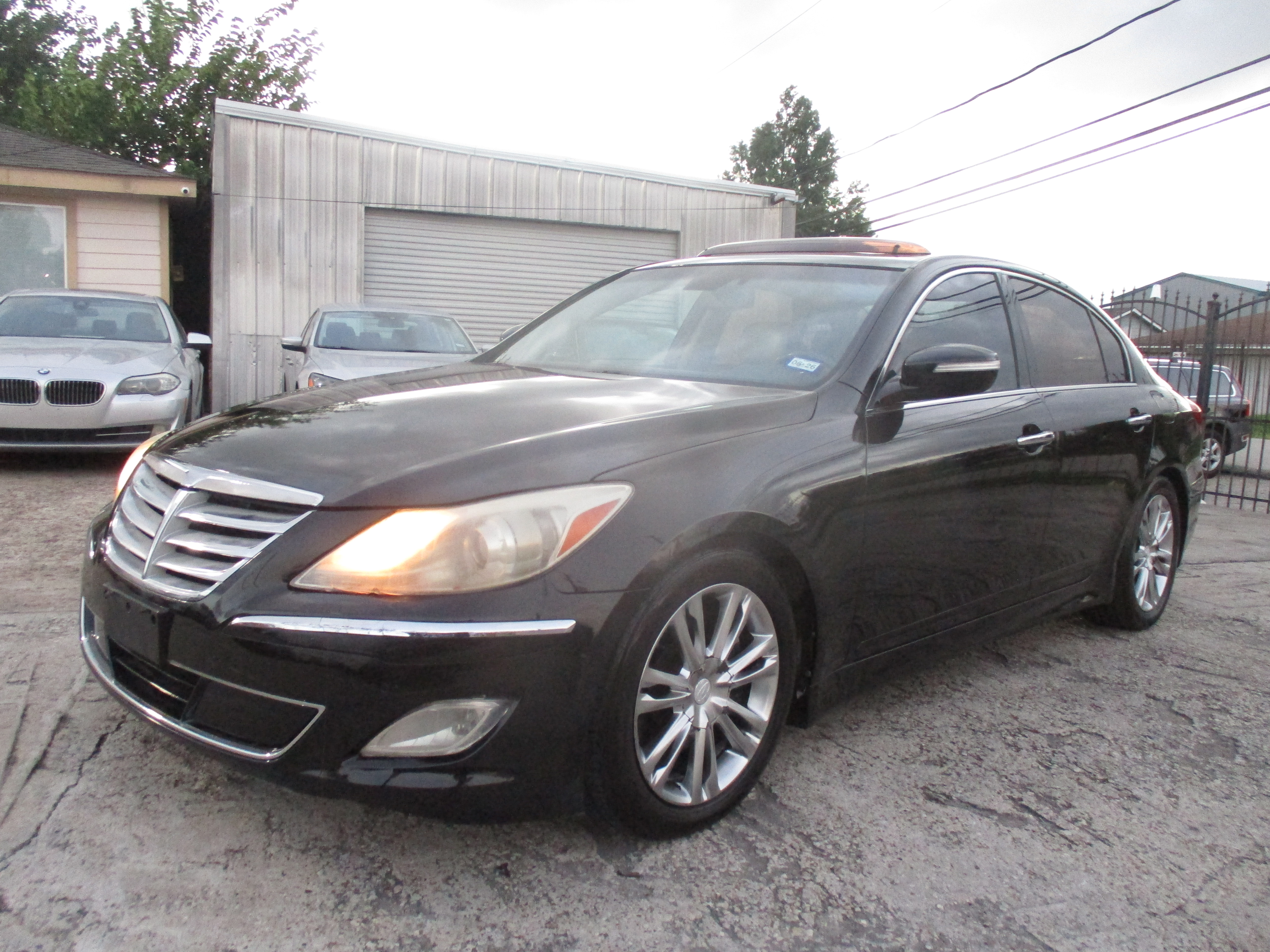 Black 2013 Hyundai Genesis Sedan Rear-Wheel Drive Automatic