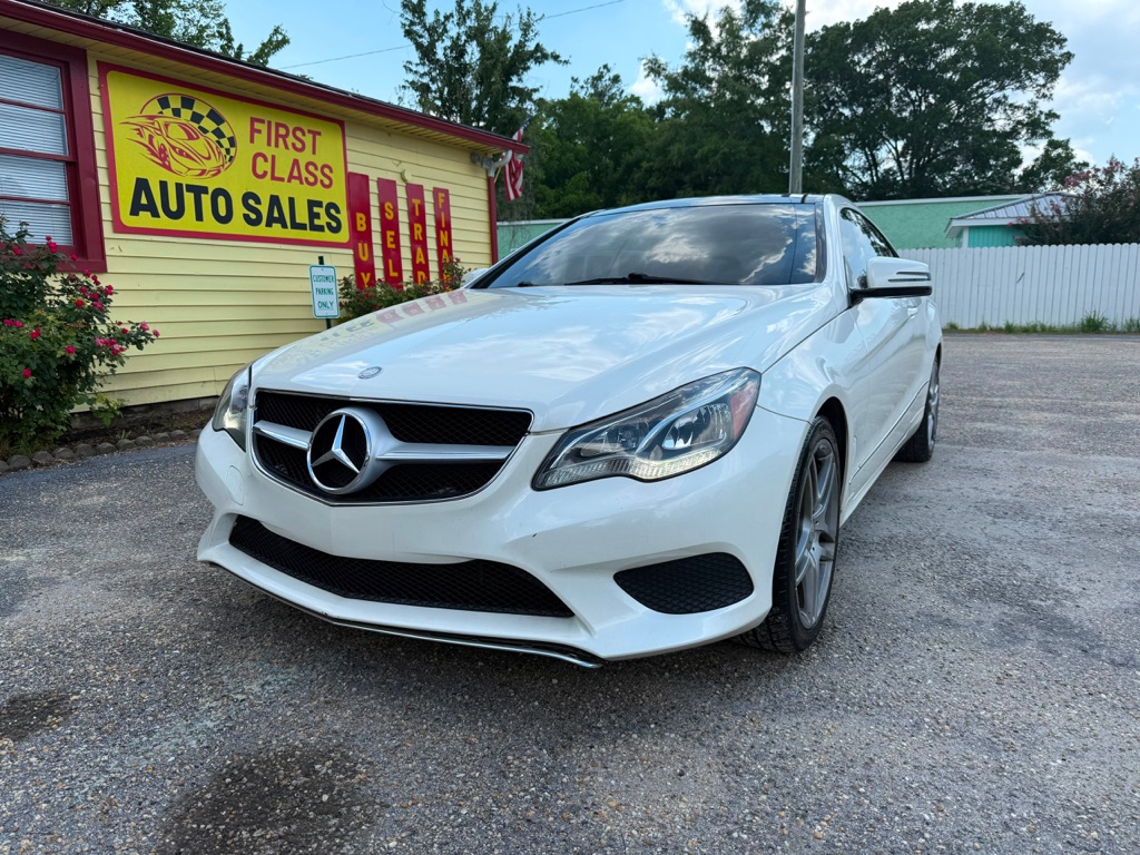 White 2014 Mercedes-Benz E-Class Coupe Rear-Wheel Drive Automatic