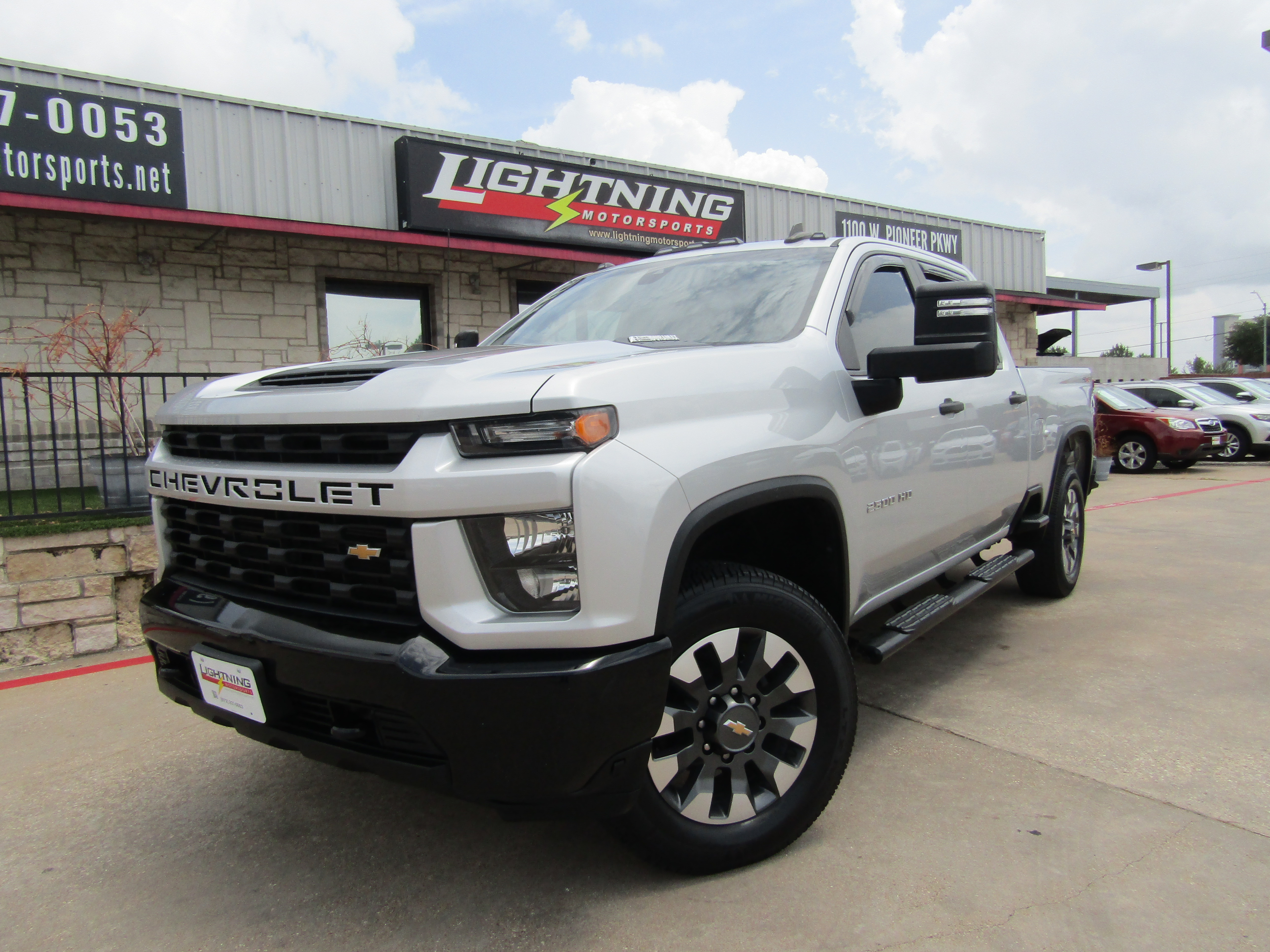 Silver 2021 Chevrolet Silverado 2500HD Pickup Truck Four-Wheel Drive Automatic